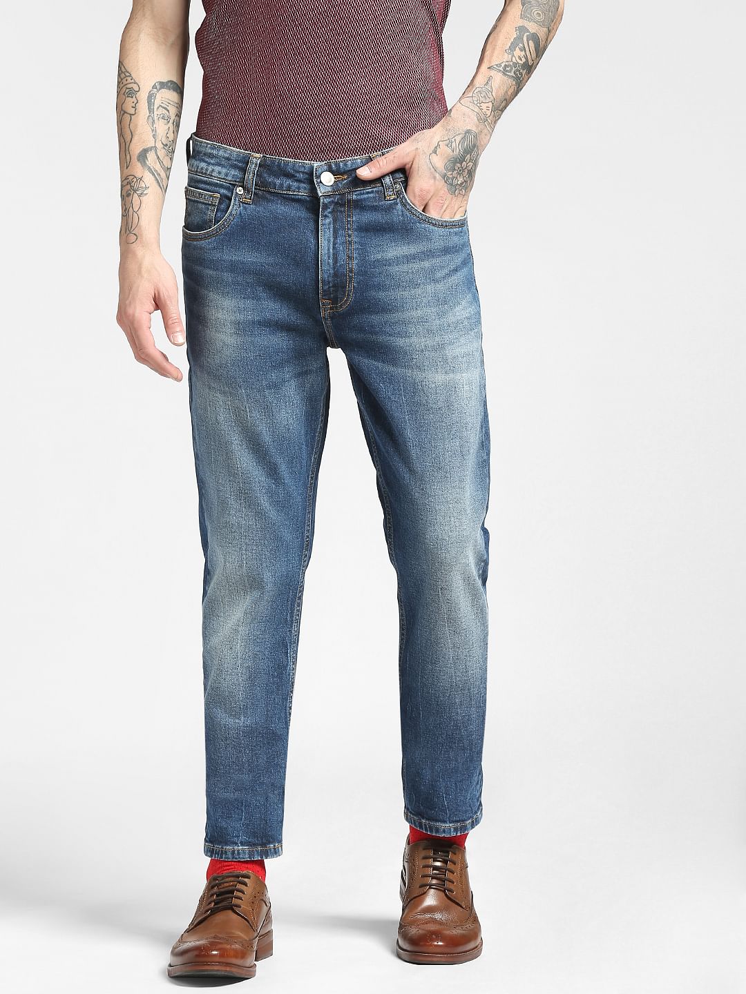 Blue Low Rise Ben Skinny Jeans