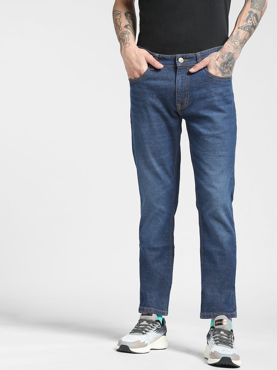 Blue Low Rise Ben Skinny Jeans
