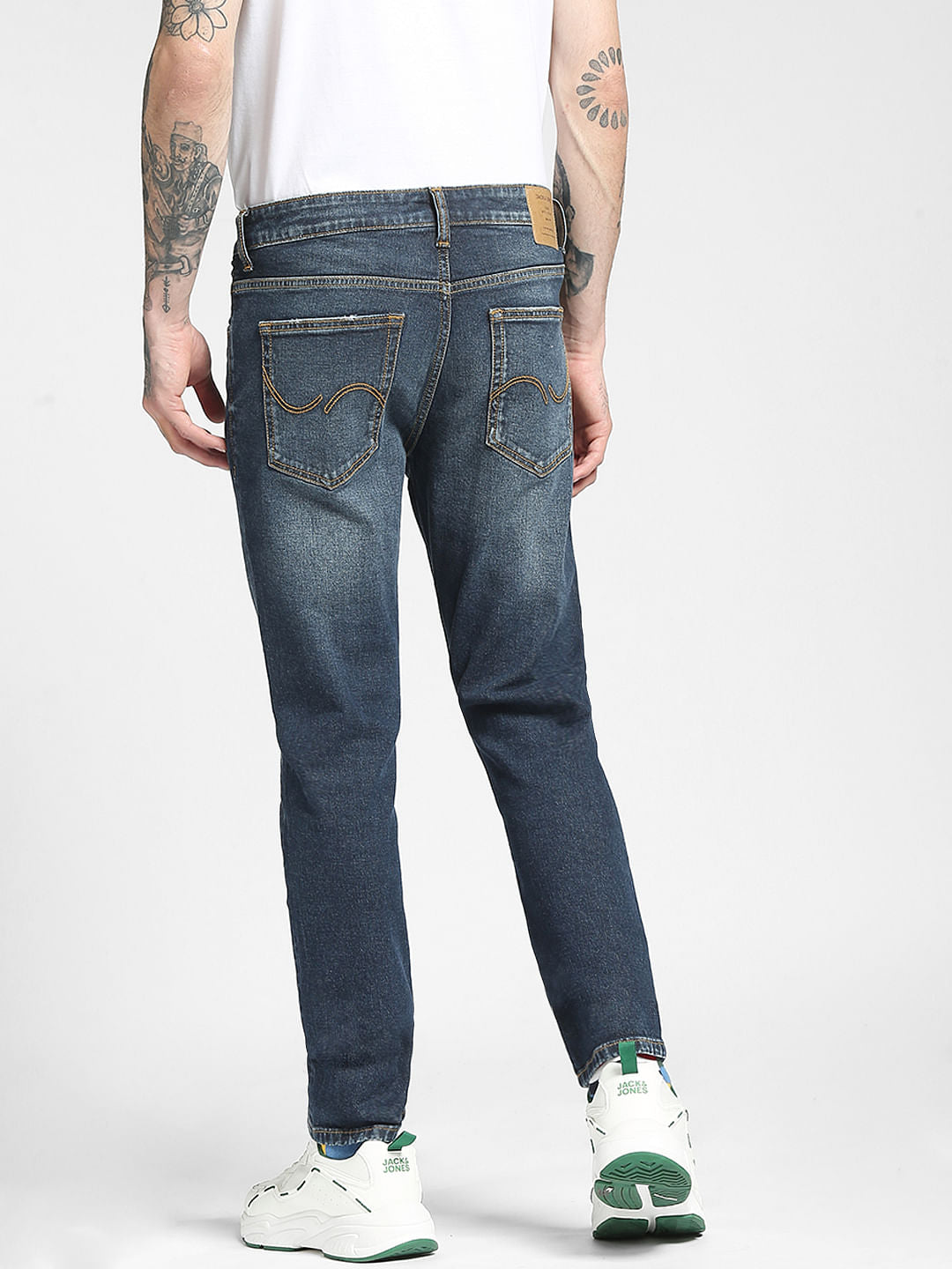 Blue Low Rise Glenn Slim Jeans