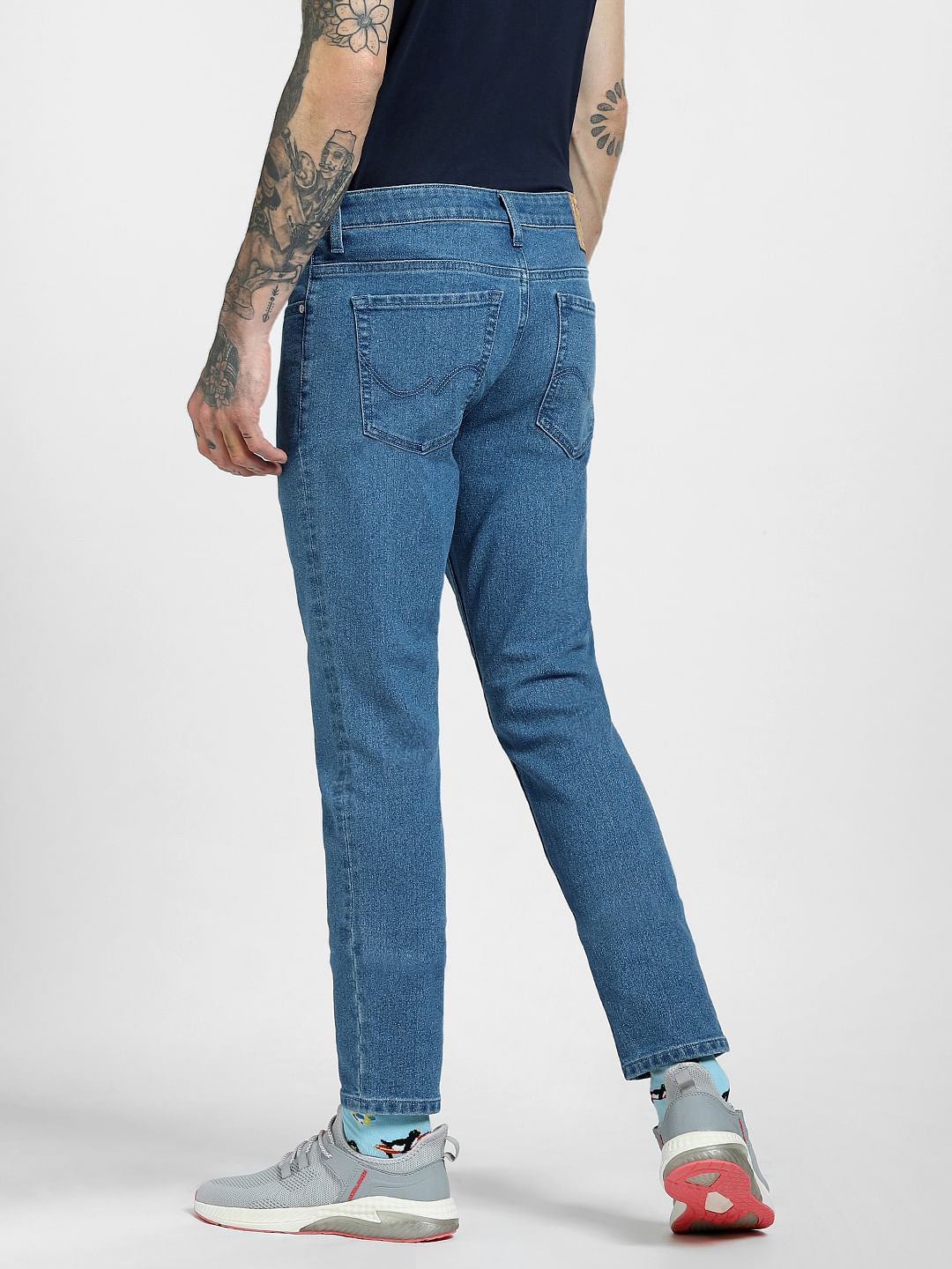 Blue Low Rise Glenn Slim Jeans