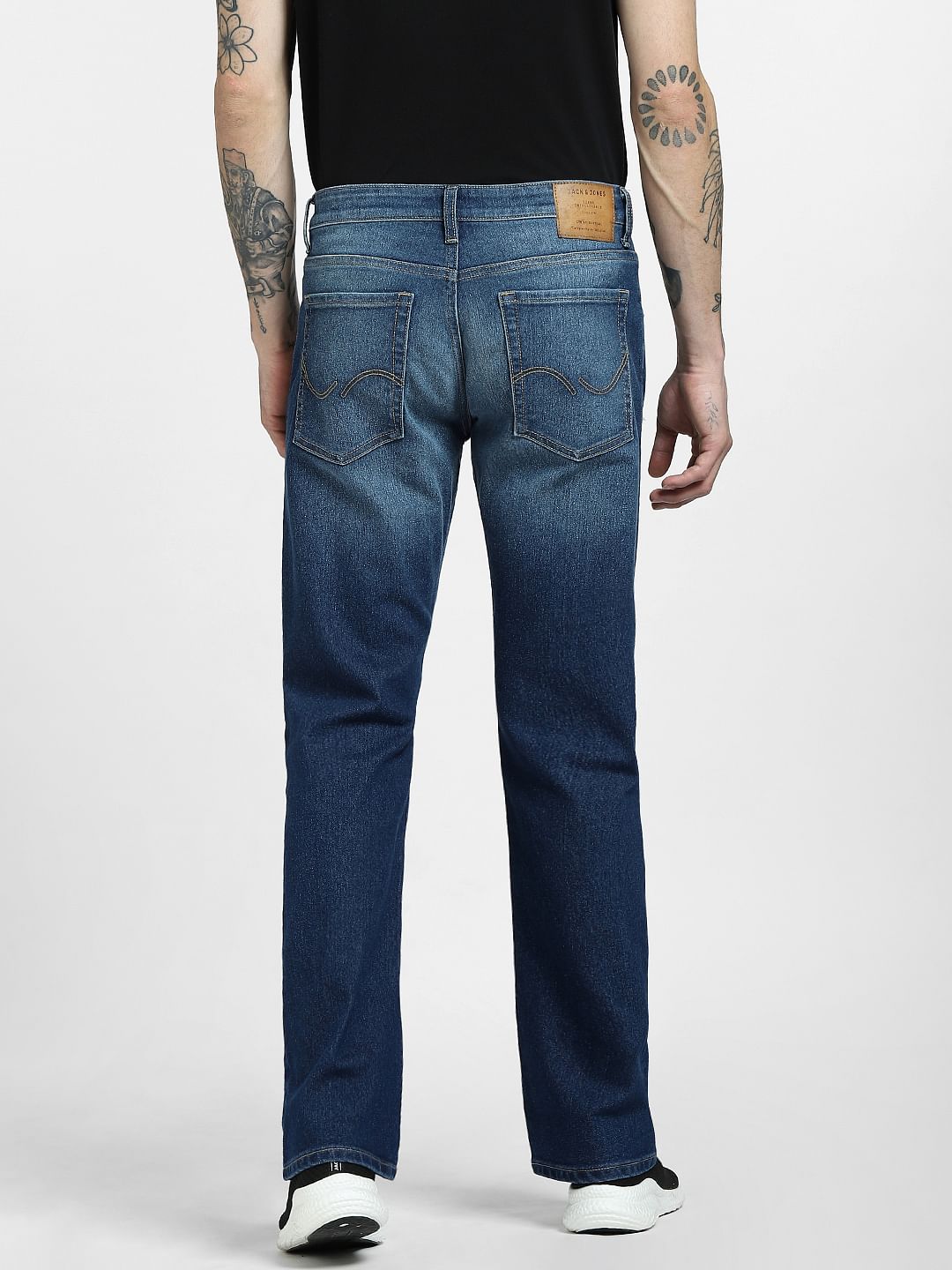 Blue High Rise Bootcut Jeans