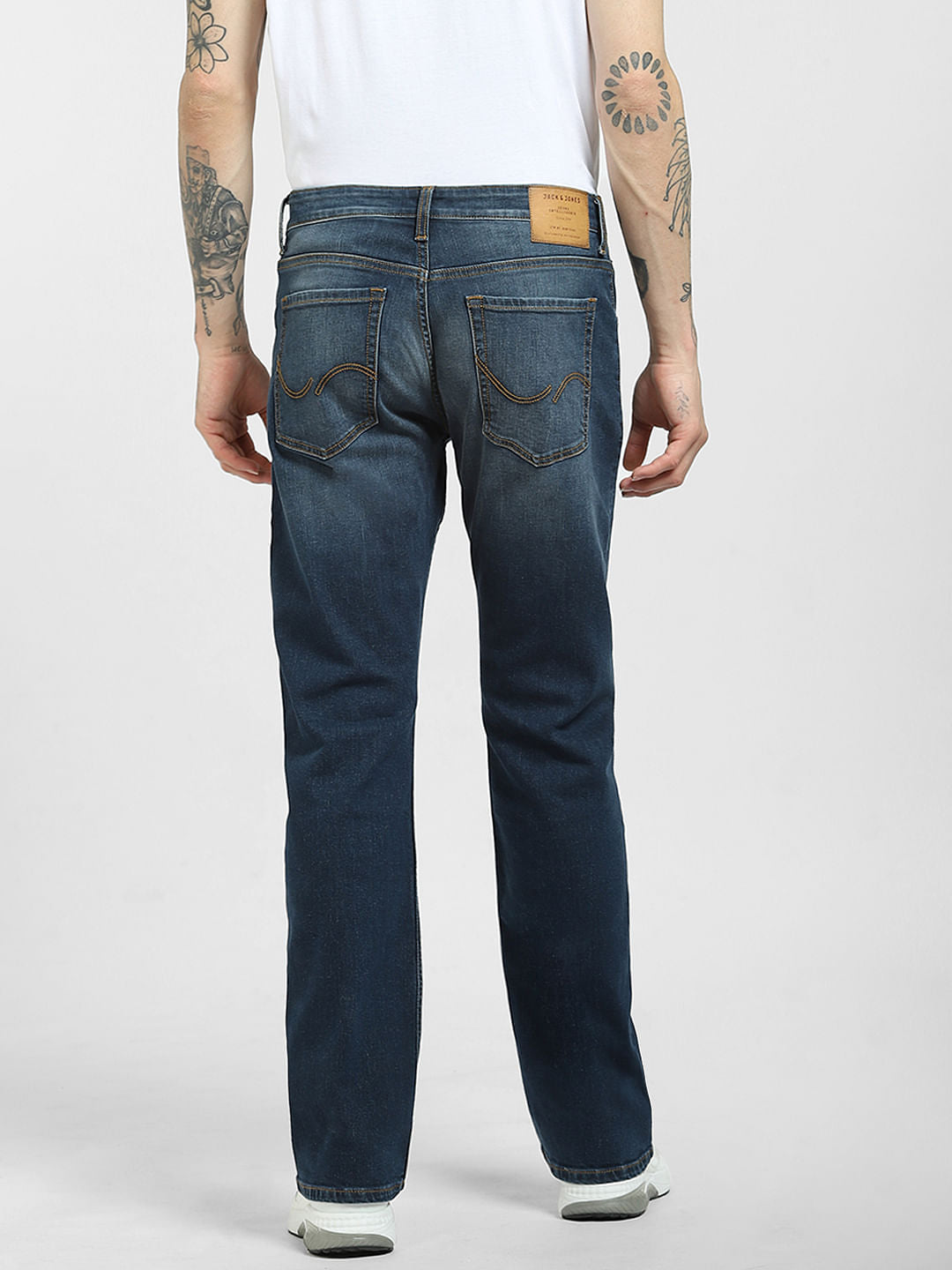 Blue High Rise Bootcut Jeans