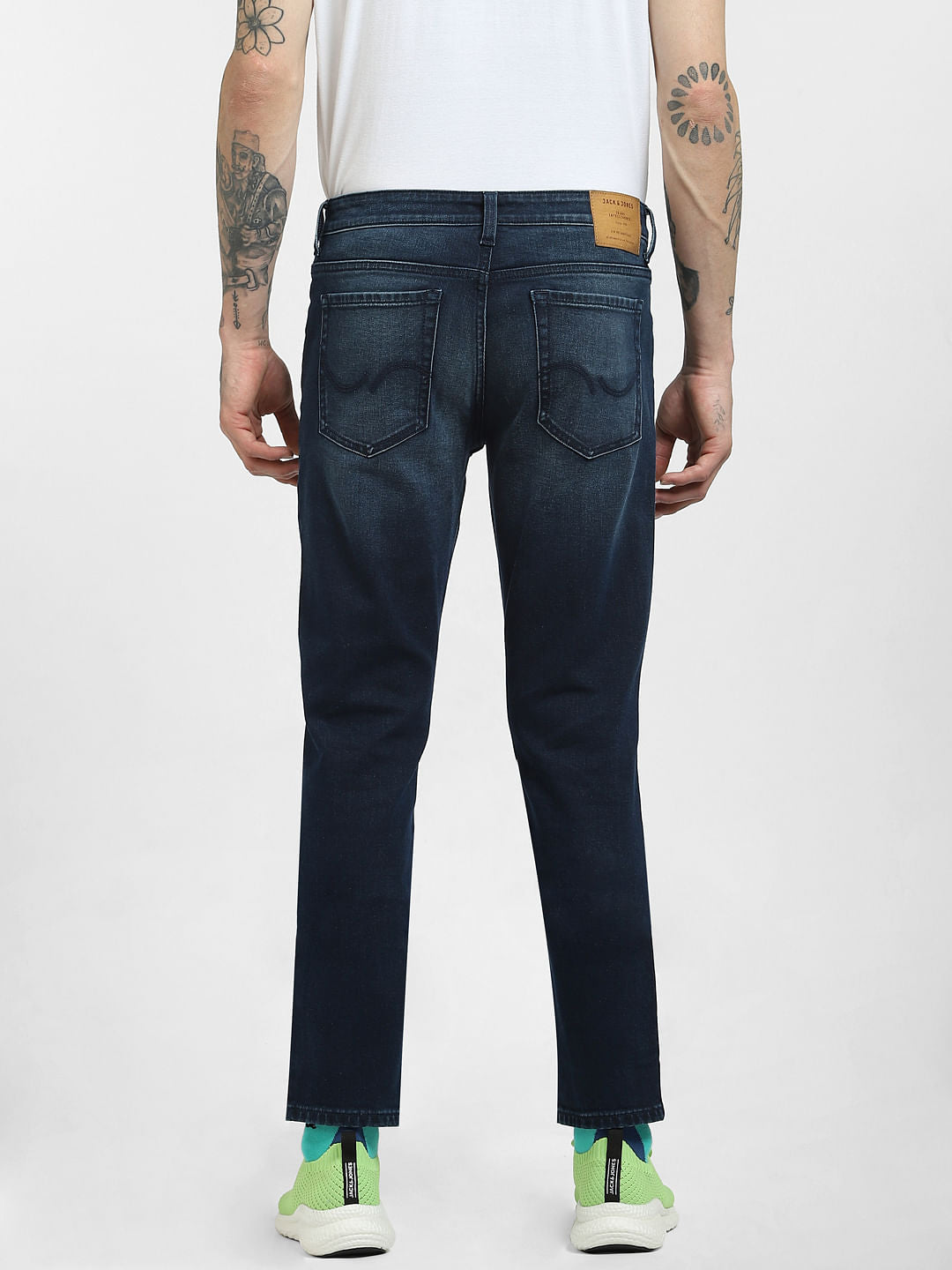 Blue Low Rise Glenn Slim Jeans