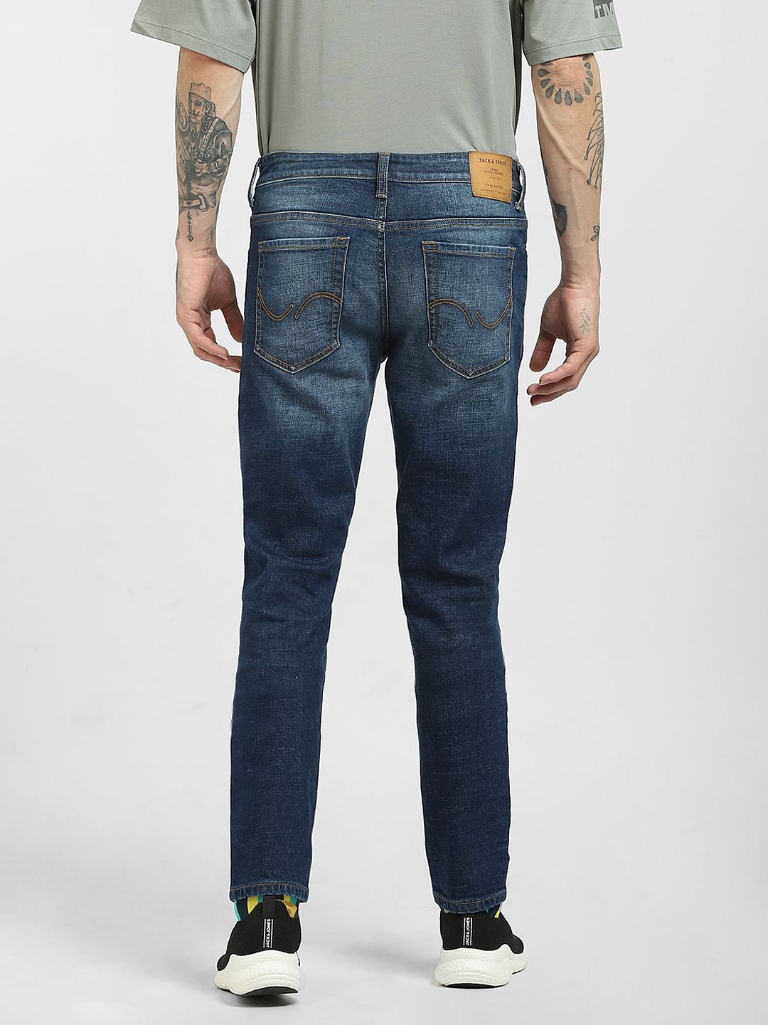 Blue Low Rise Bootcut Jeans