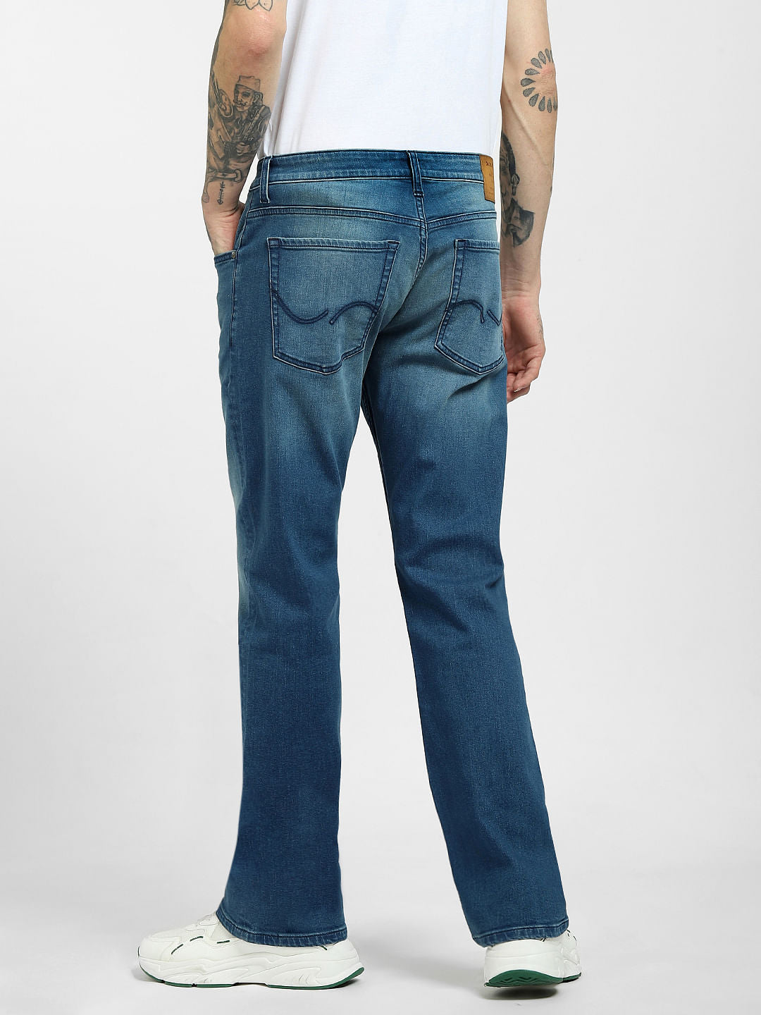 Blue High Rise Bootcut Jeans