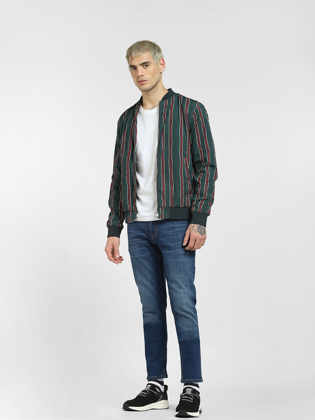 Blue Low Rise Glenn Slim Jeans