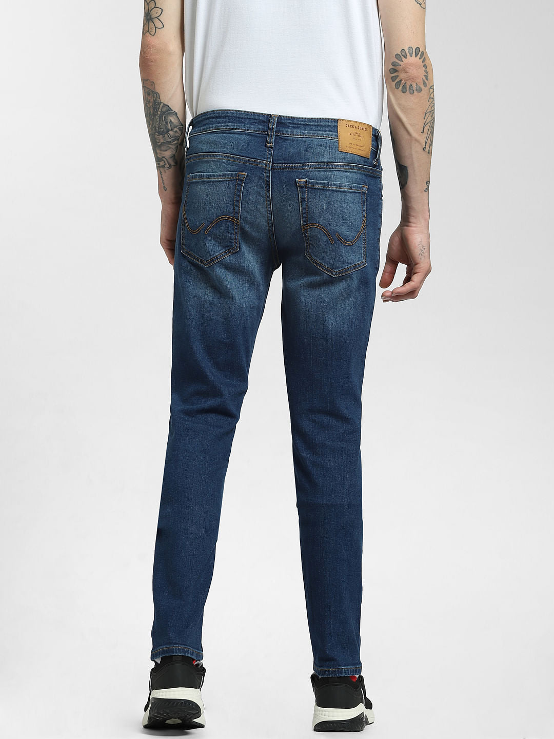 Blue Low Rise Glenn Slim Jeans