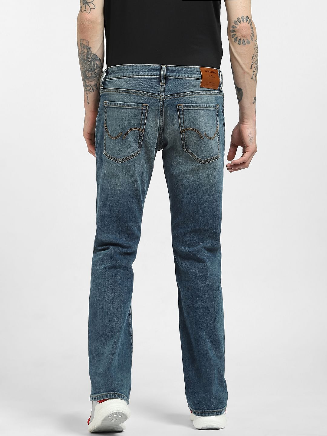 Blue High Rise Bootcut Jeans
