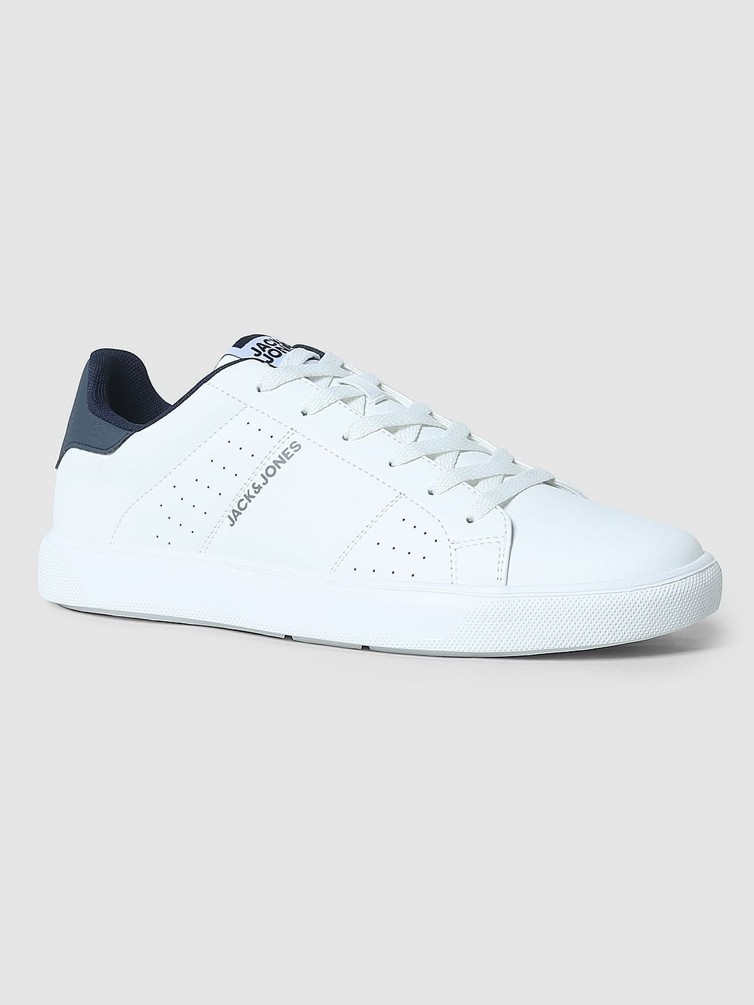 White PU Skater Sneakers