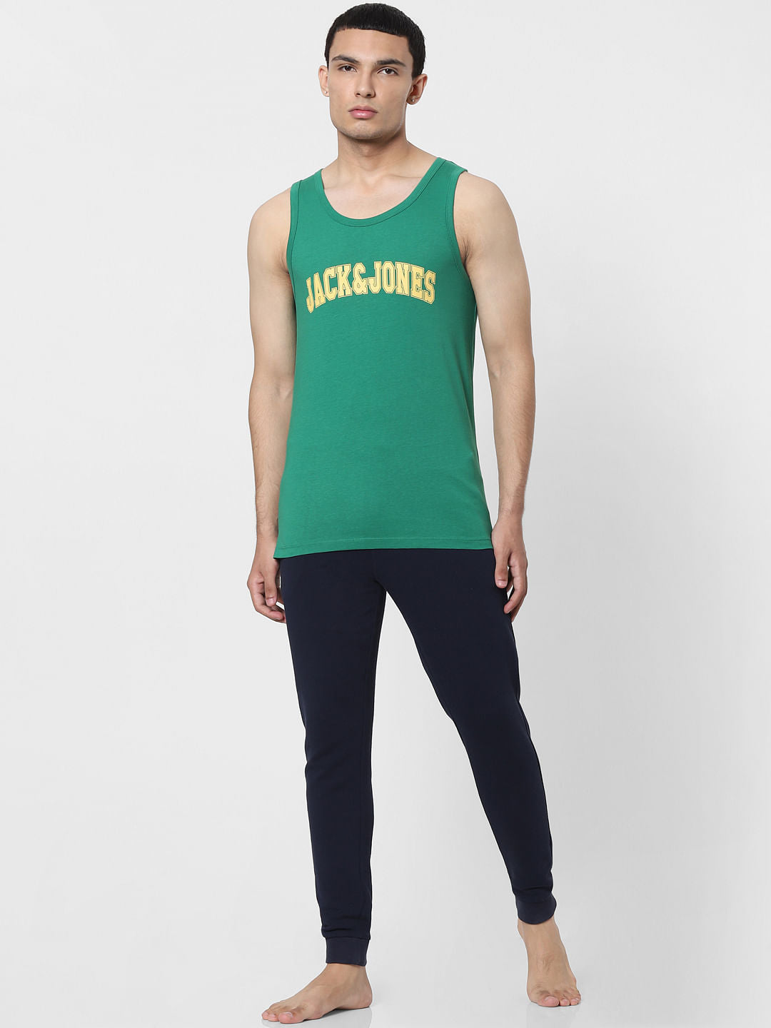 Green Logo Print Vest