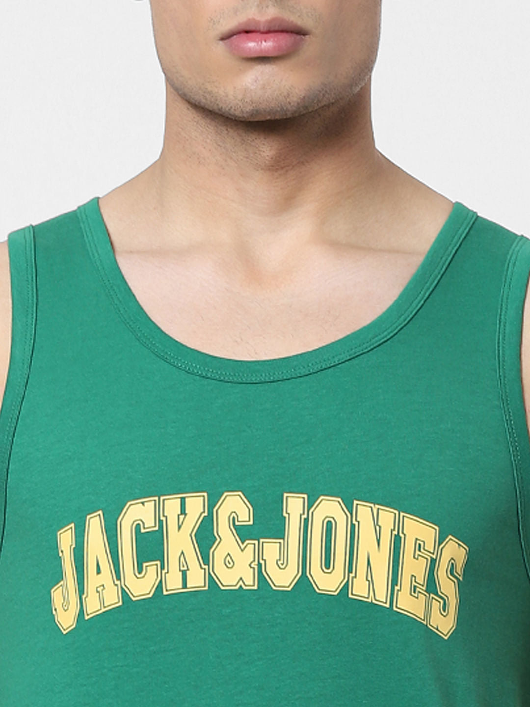Green Logo Print Vest