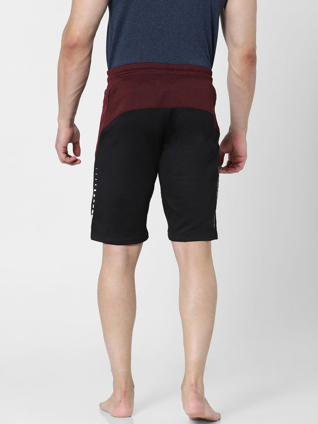 Maroon Mid Rise Sweatshorts