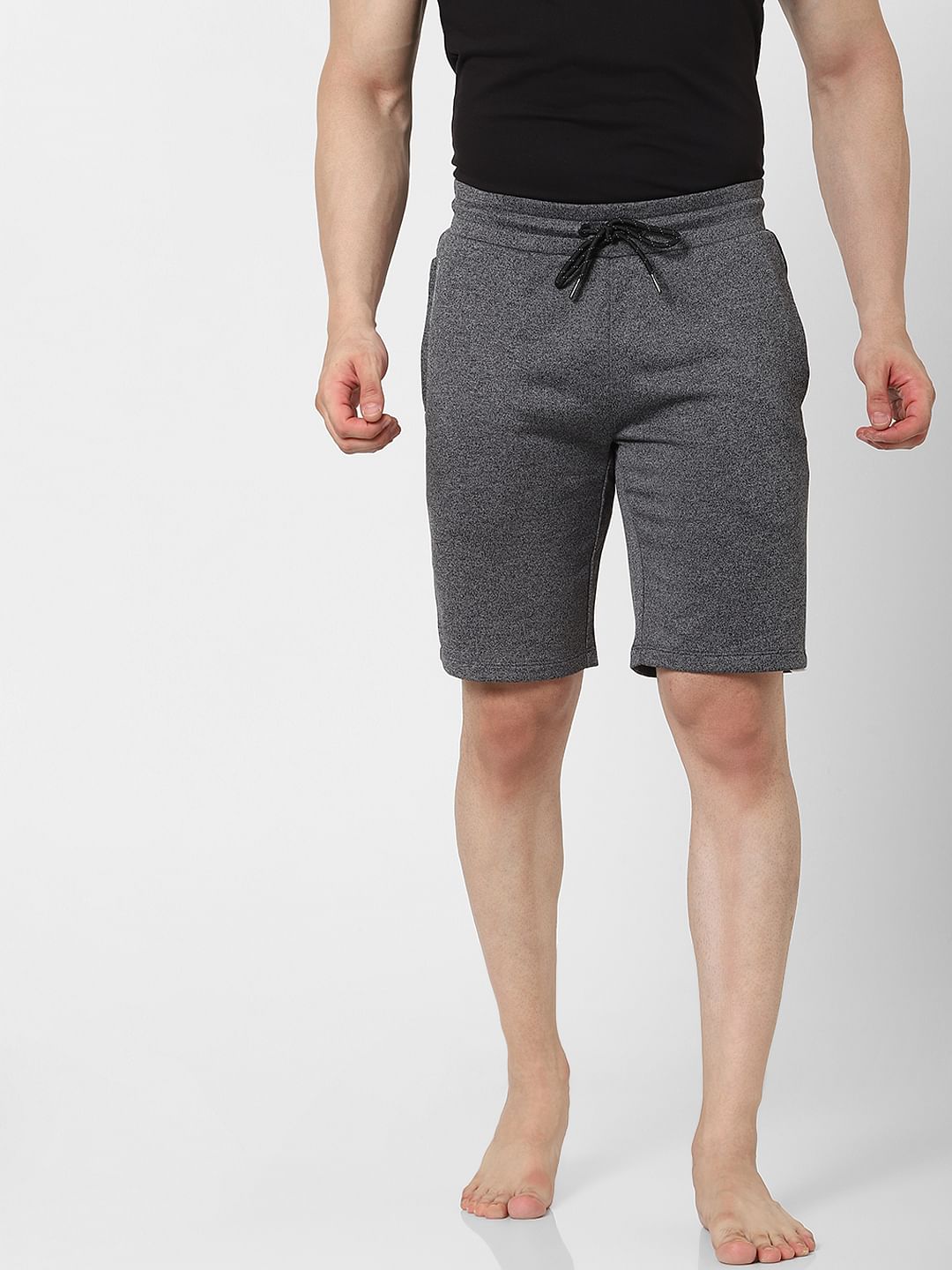Grey Tape Detail Sweatshorts