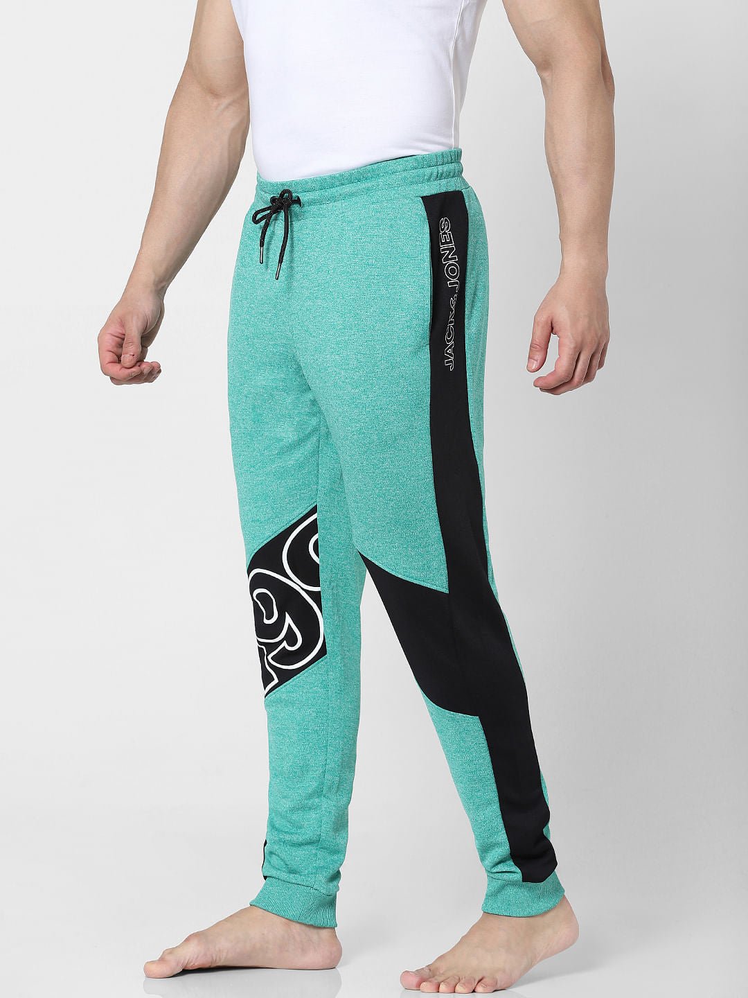 Green Mid Rise Trackpants