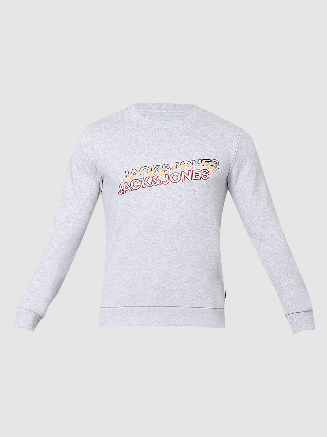 Grey Logo Print Sweatshirt