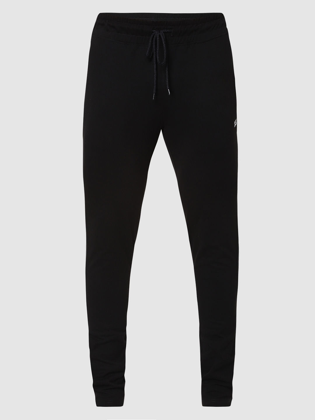 Black Mid Rise Trackpants