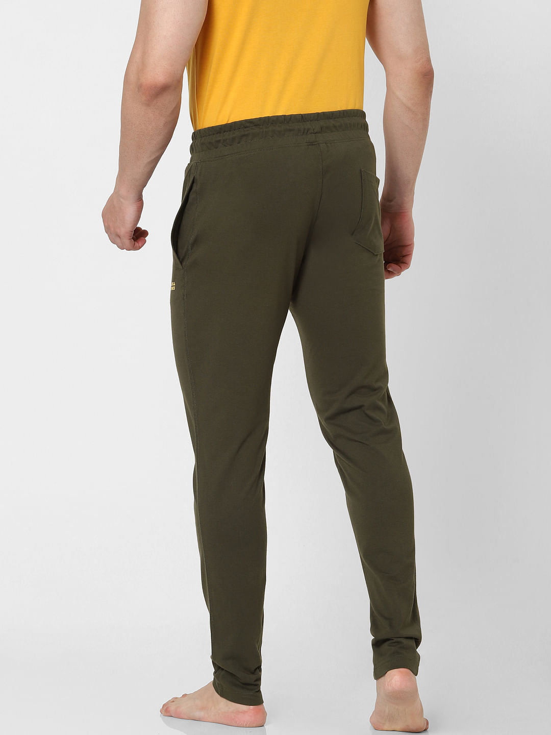 Olive Green Mid Rise Trackpants