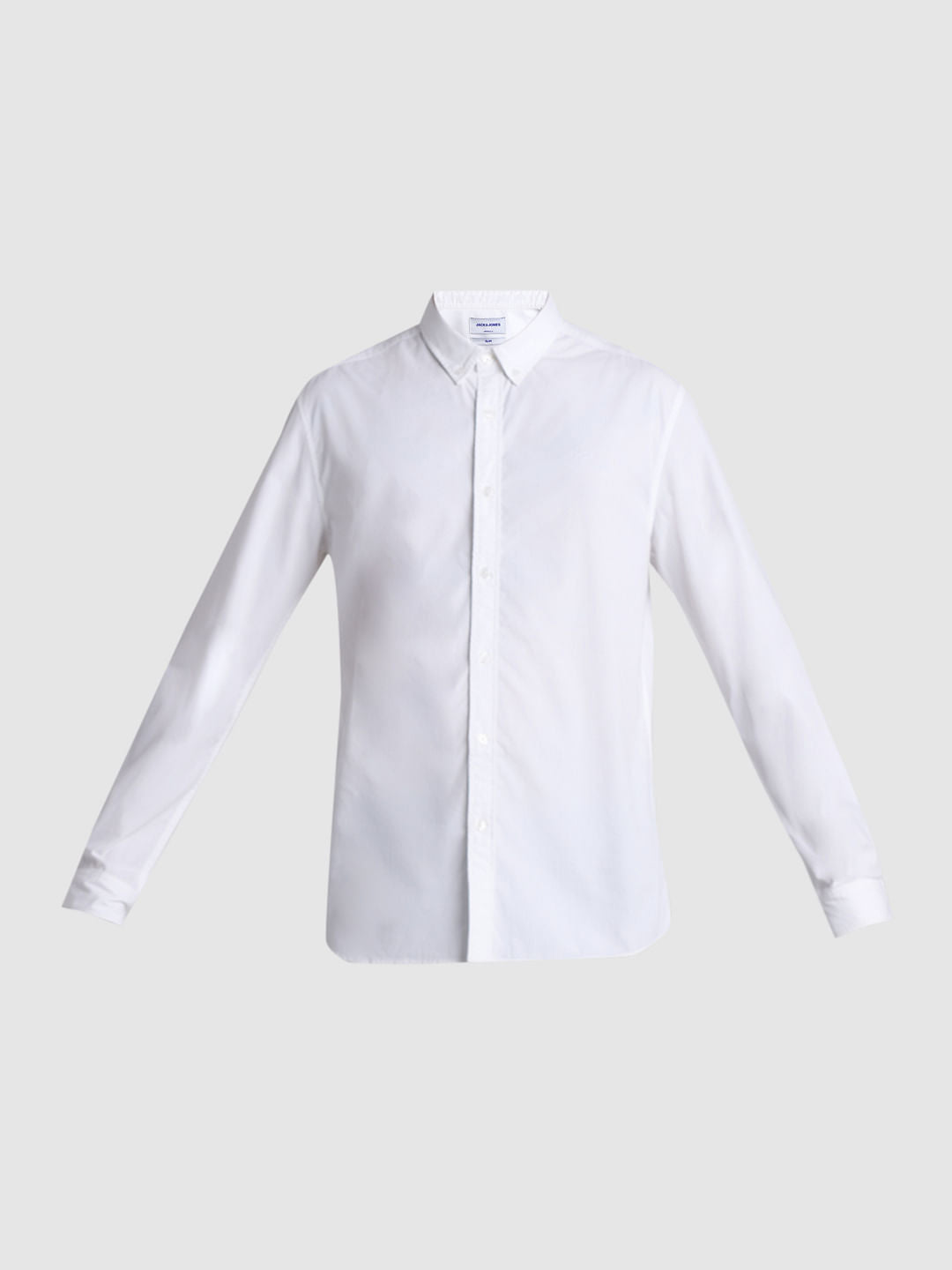 White Cotton Full Sleeves Shirt
