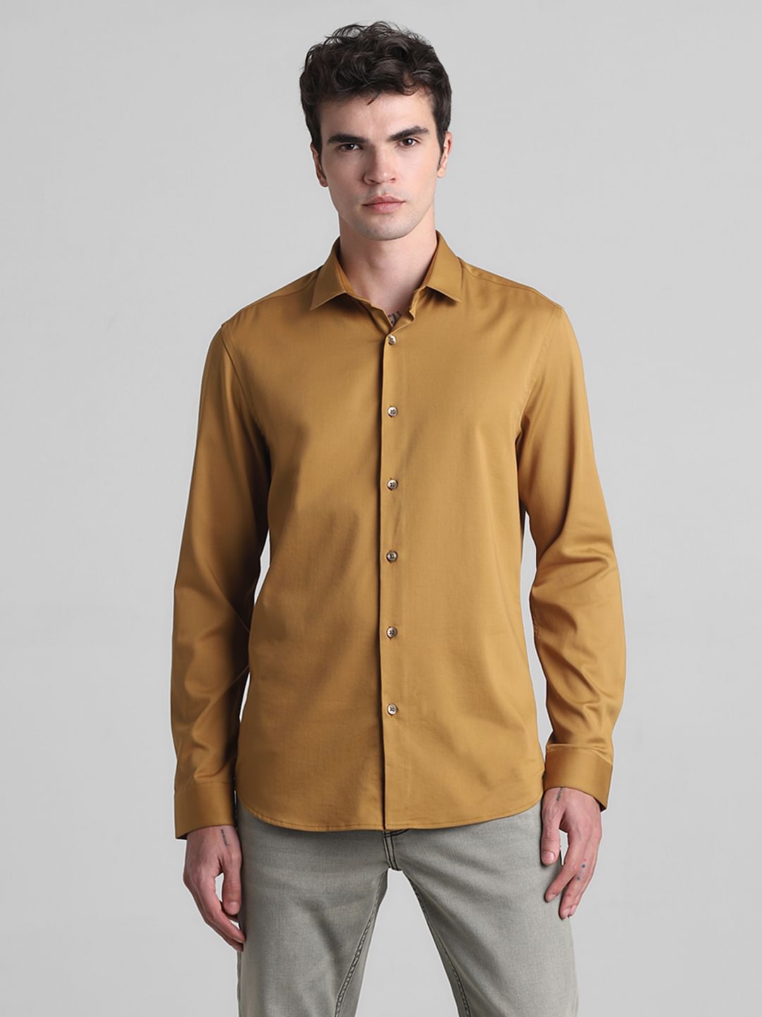 Brown Full Sleeves Shirt