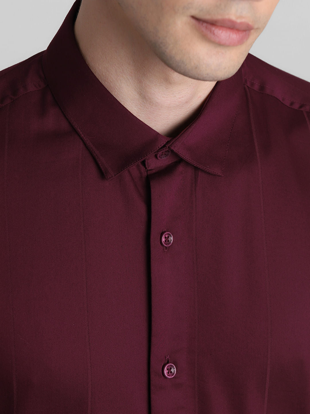 Maroon Full Sleeves Shirt