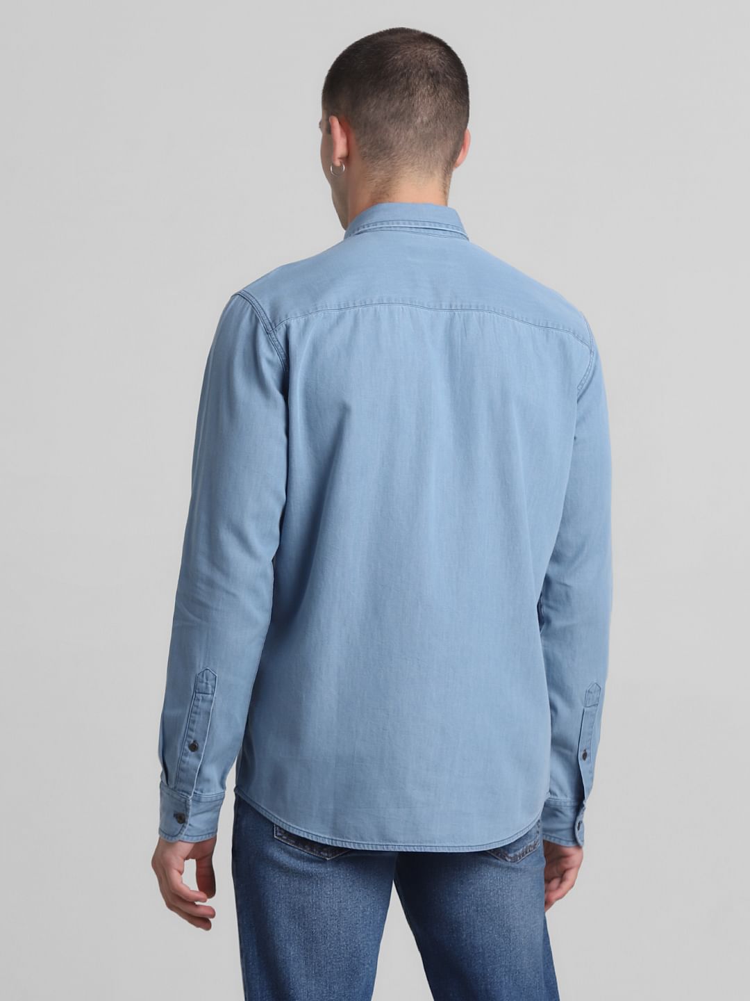 Light Blue Full Sleeves Denim Shirt