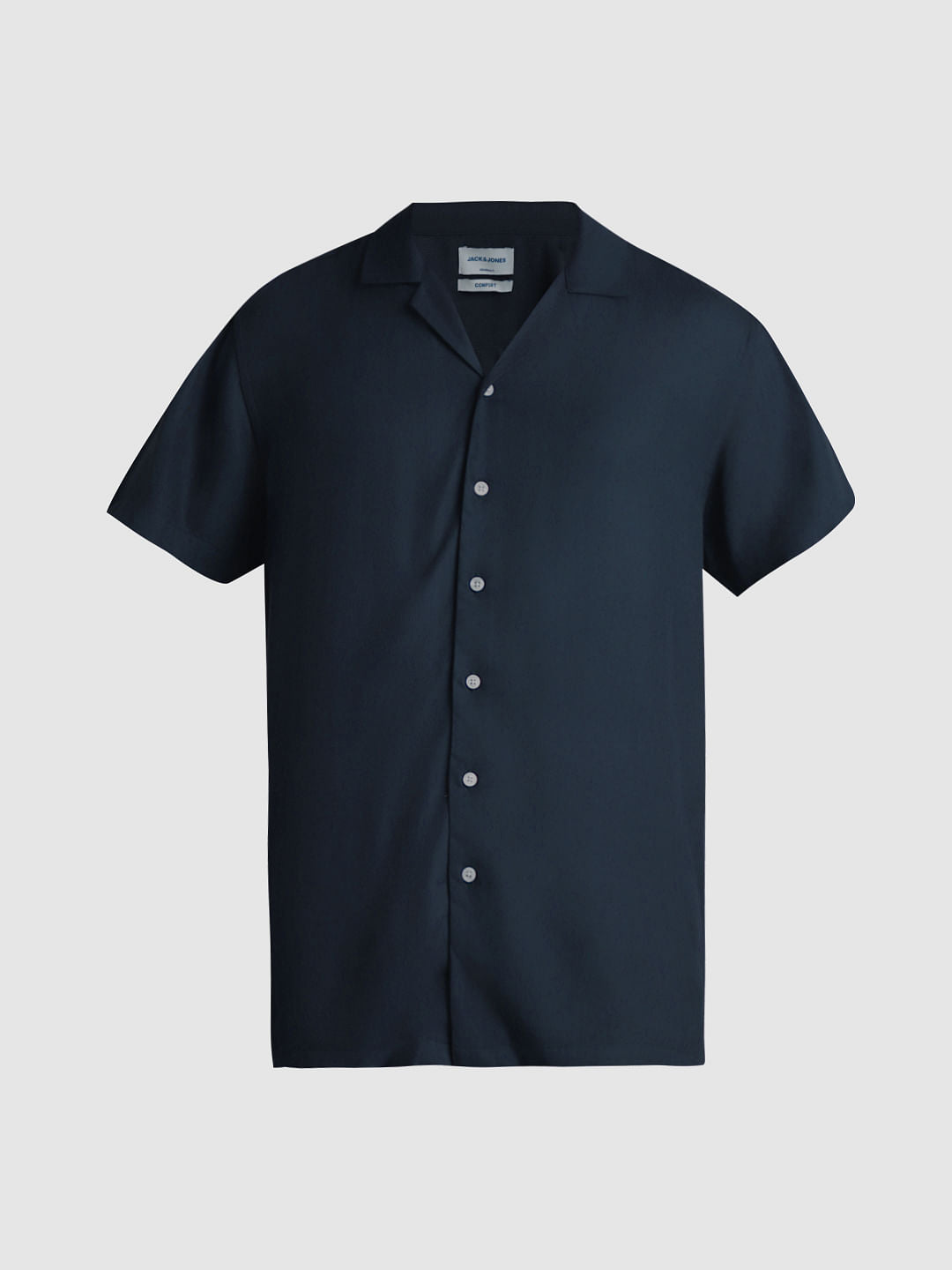 Dark Blue Short Sleeves Shirt