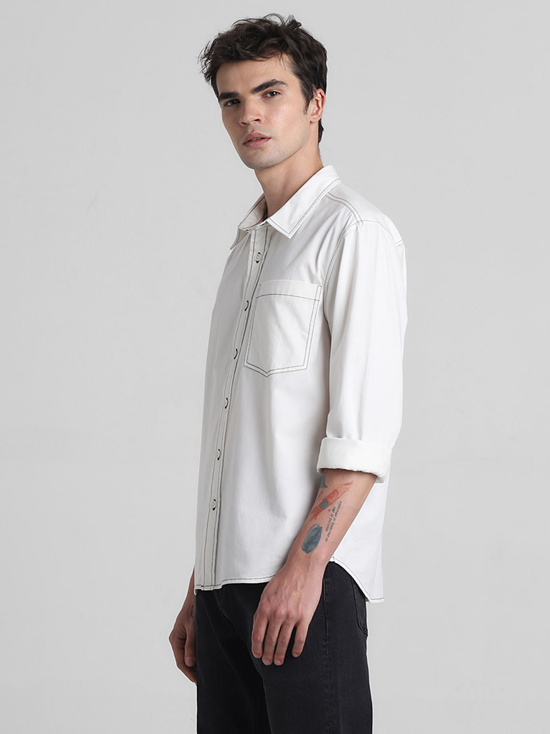 Off-White Oversized Full Sleeves Shirt