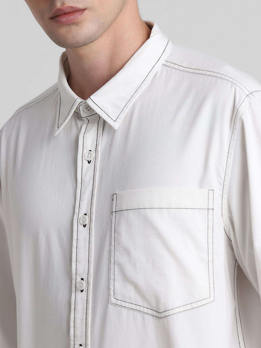 Off-White Oversized Full Sleeves Shirt