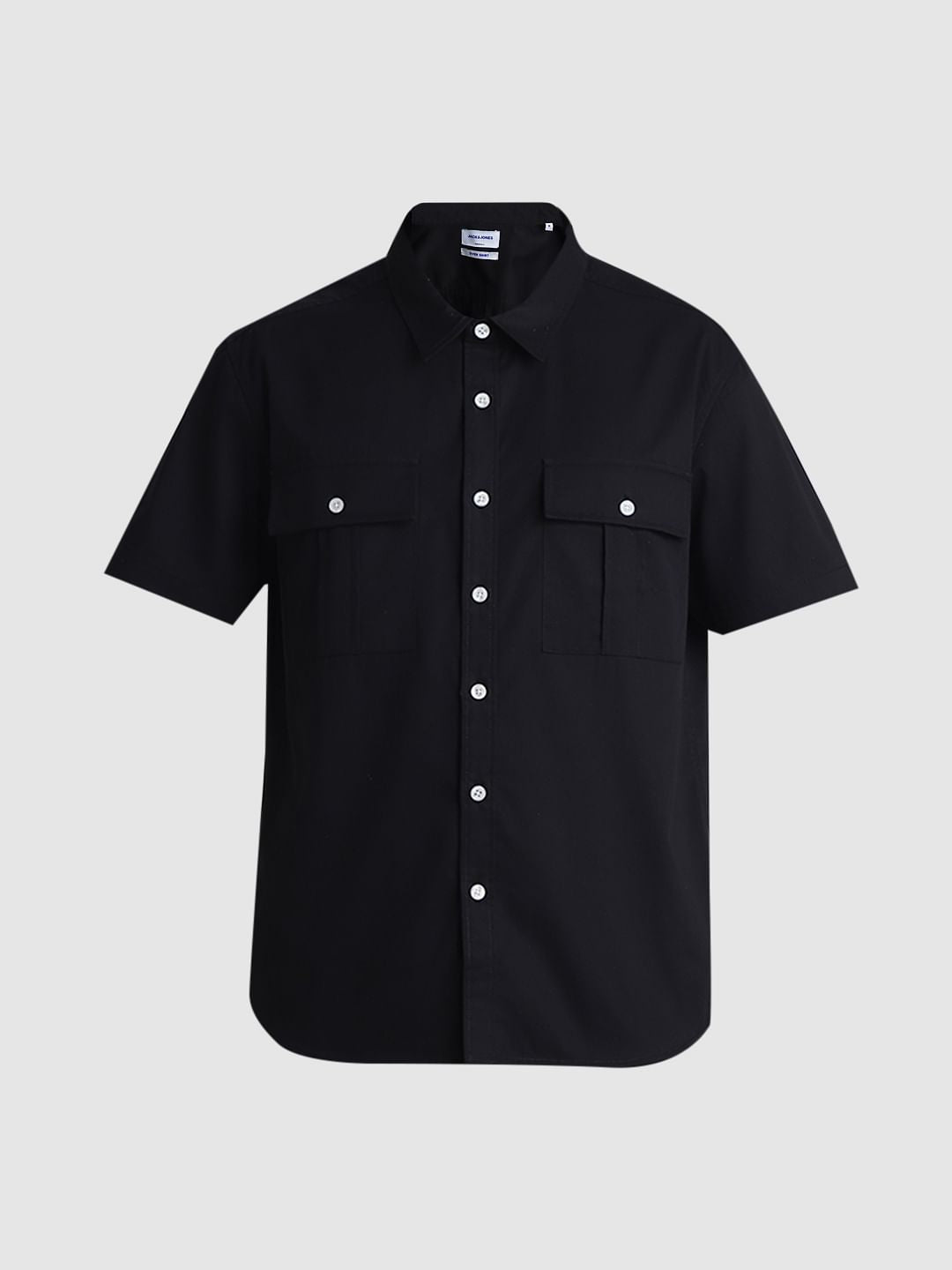 Black Oversized Short Sleeves Shirt