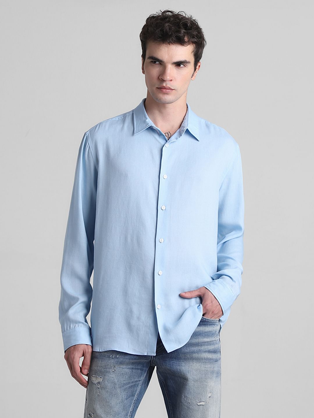 Blue Full Sleeves Shirt