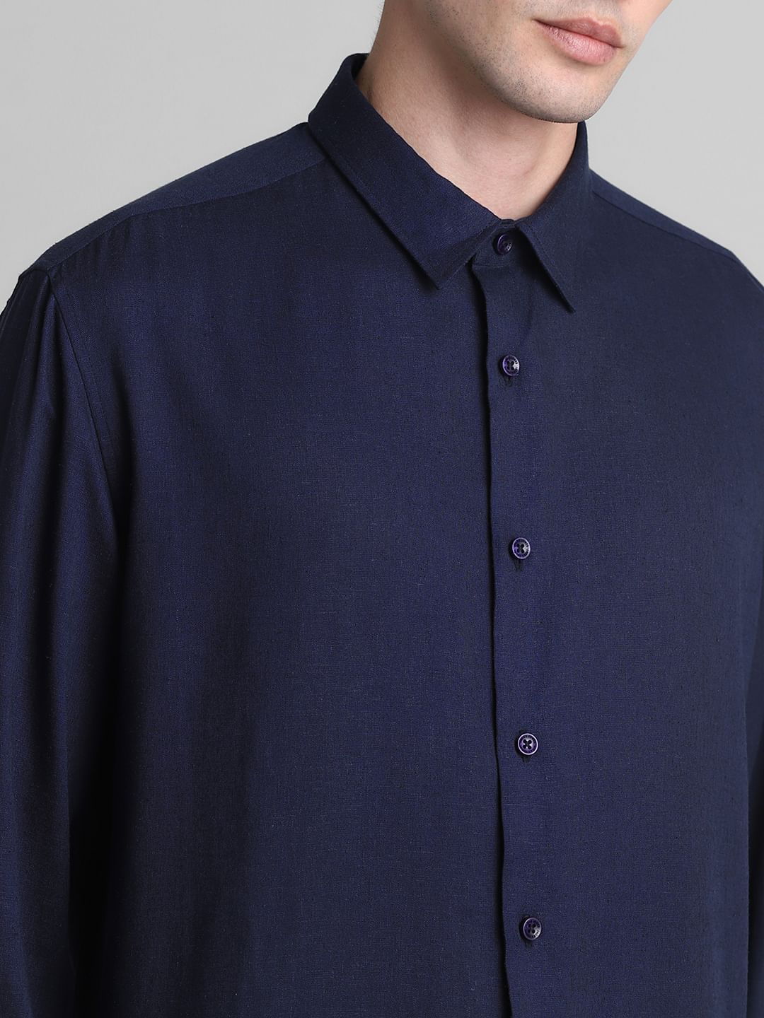 Dark Blue Full Sleeves Shirt