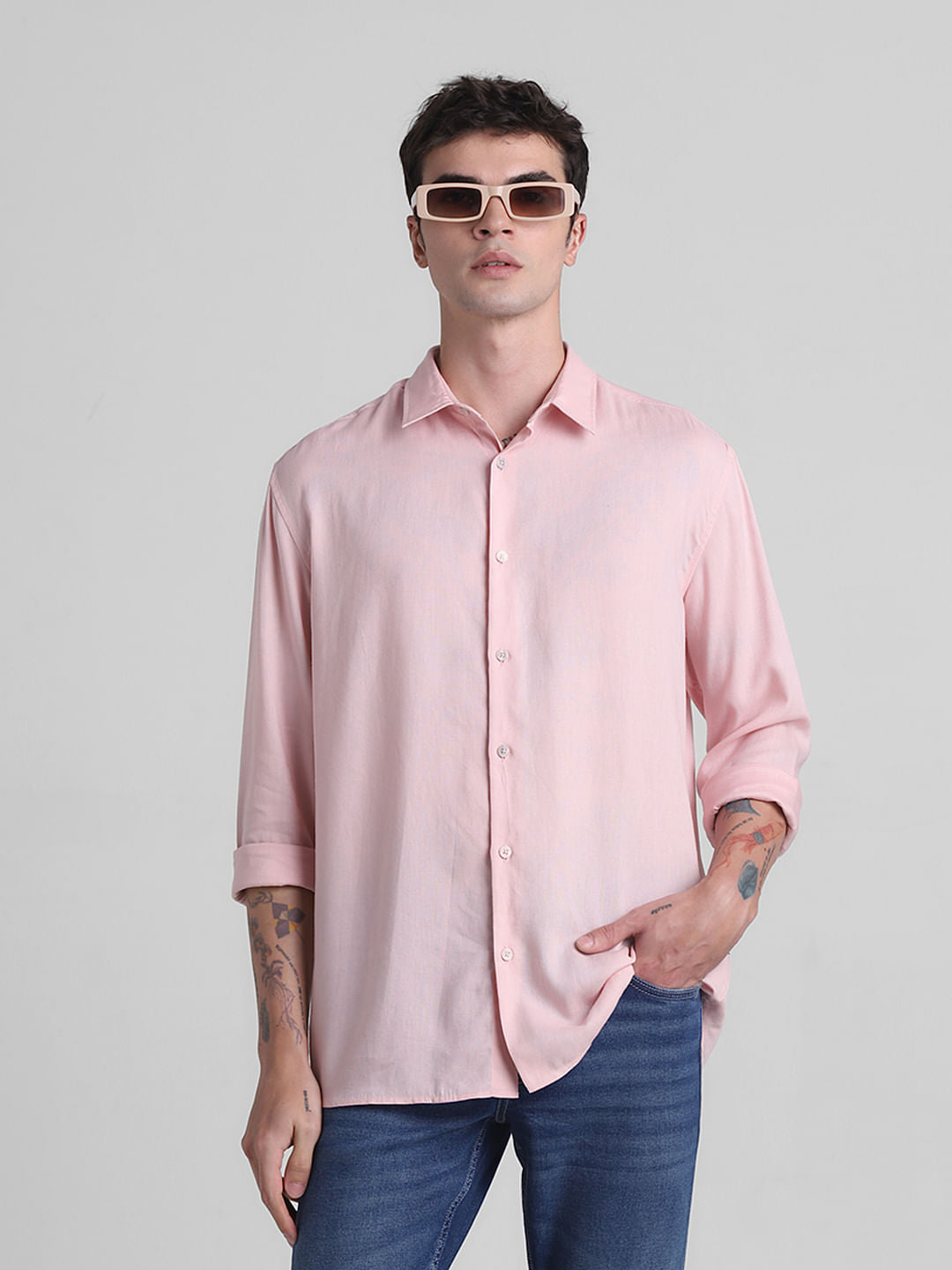 Pink Full Sleeves Shirt
