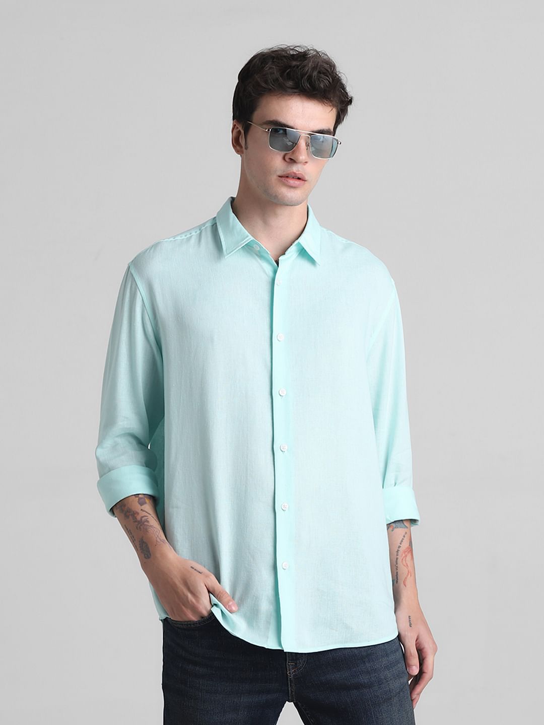 Green Full Sleeves Shirt