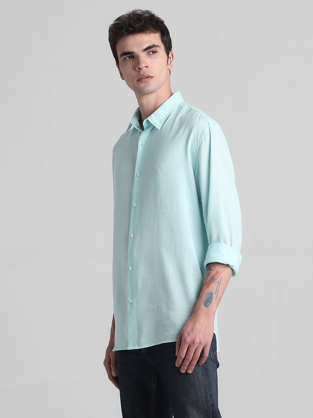 Green Full Sleeves Shirt