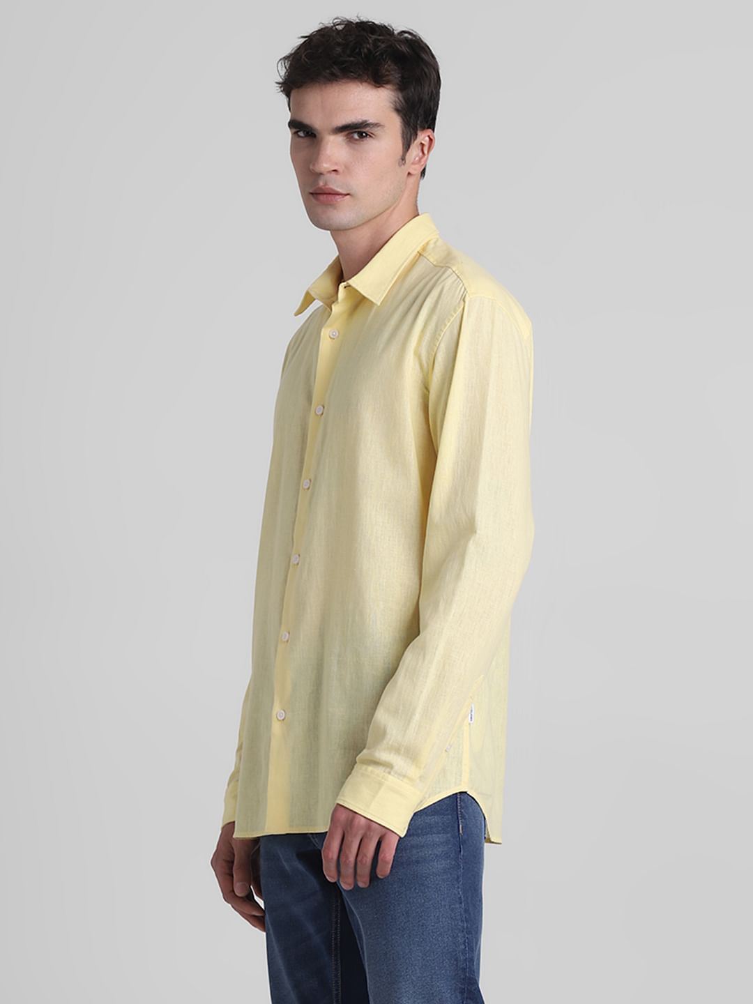 Yellow Full Sleeves Shirt