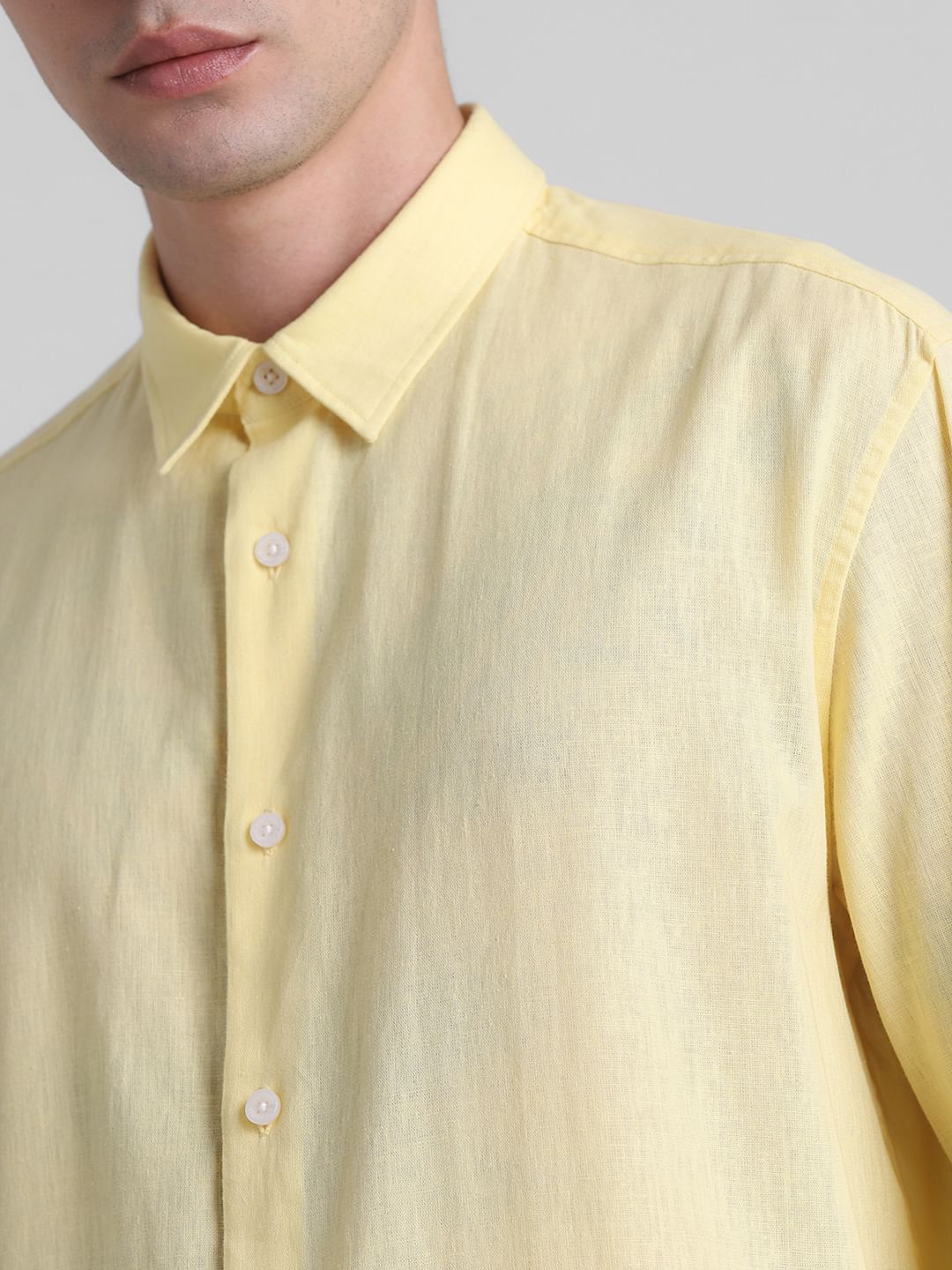 Yellow Full Sleeves Shirt