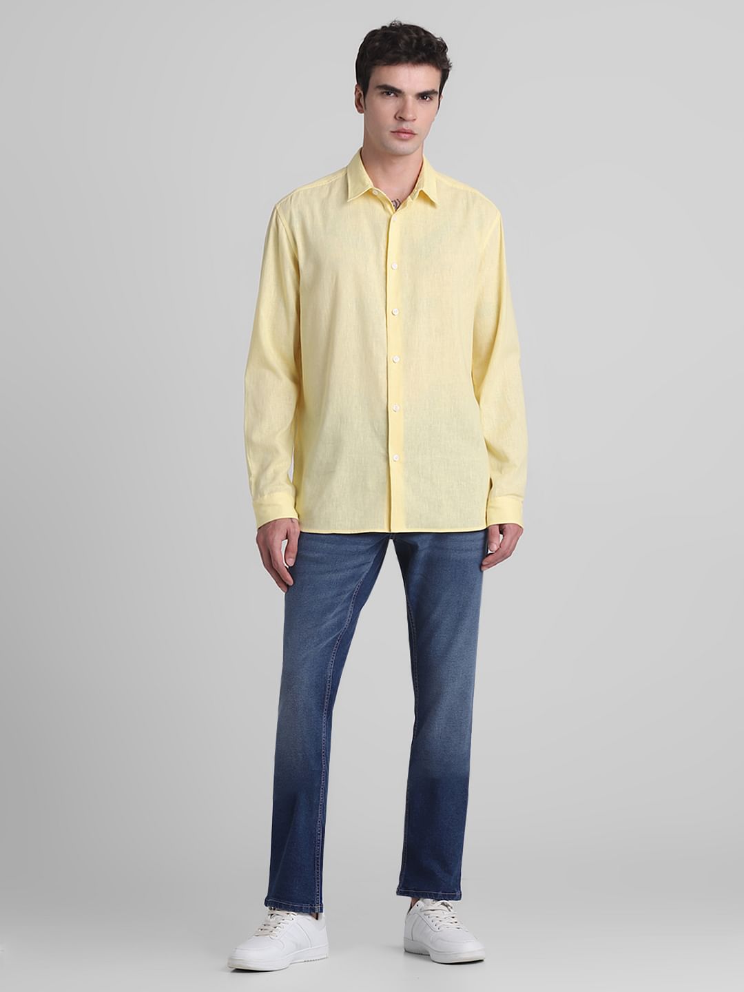 Yellow Full Sleeves Shirt