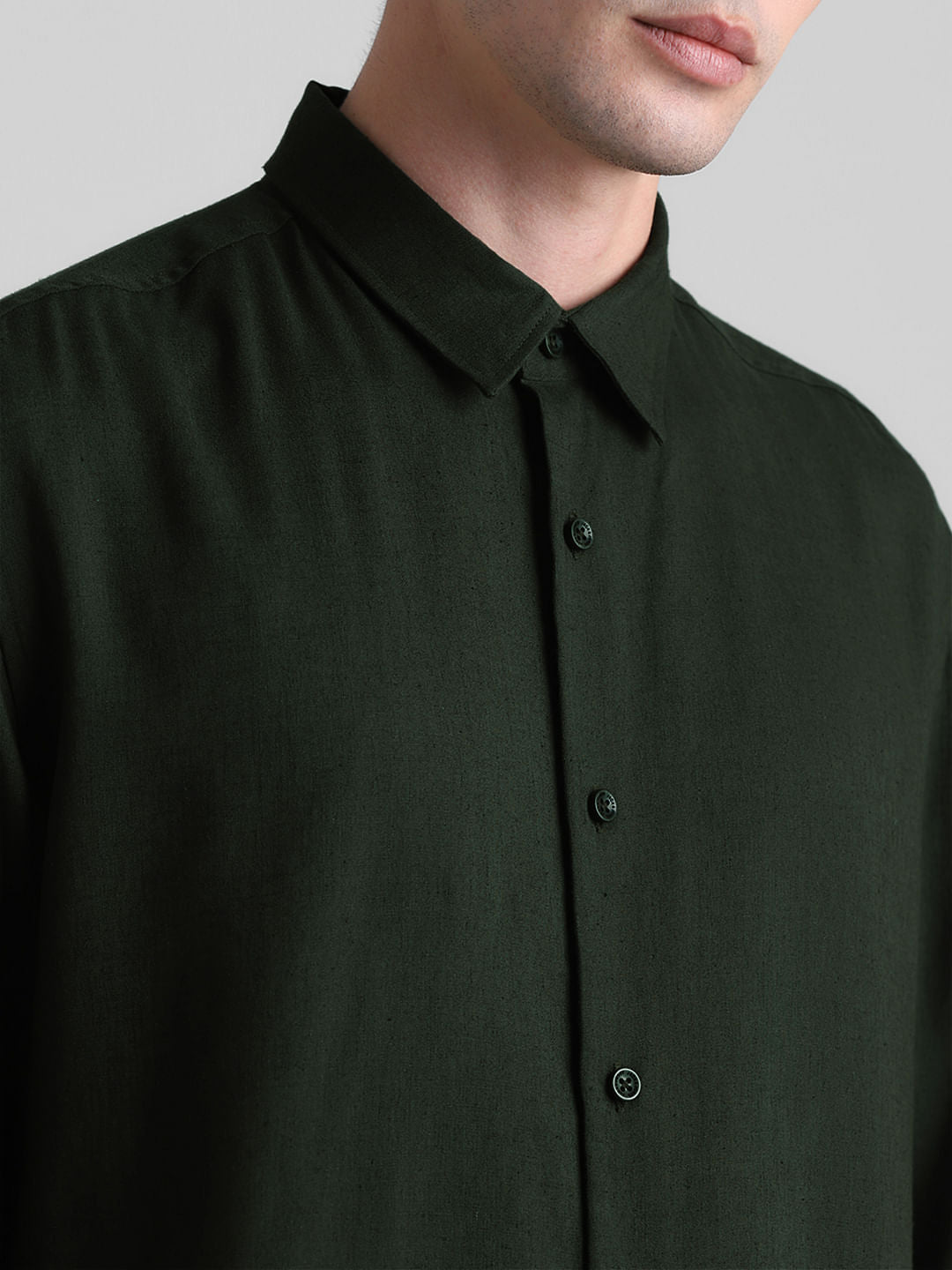 Dark Green Full Sleeves Shirt