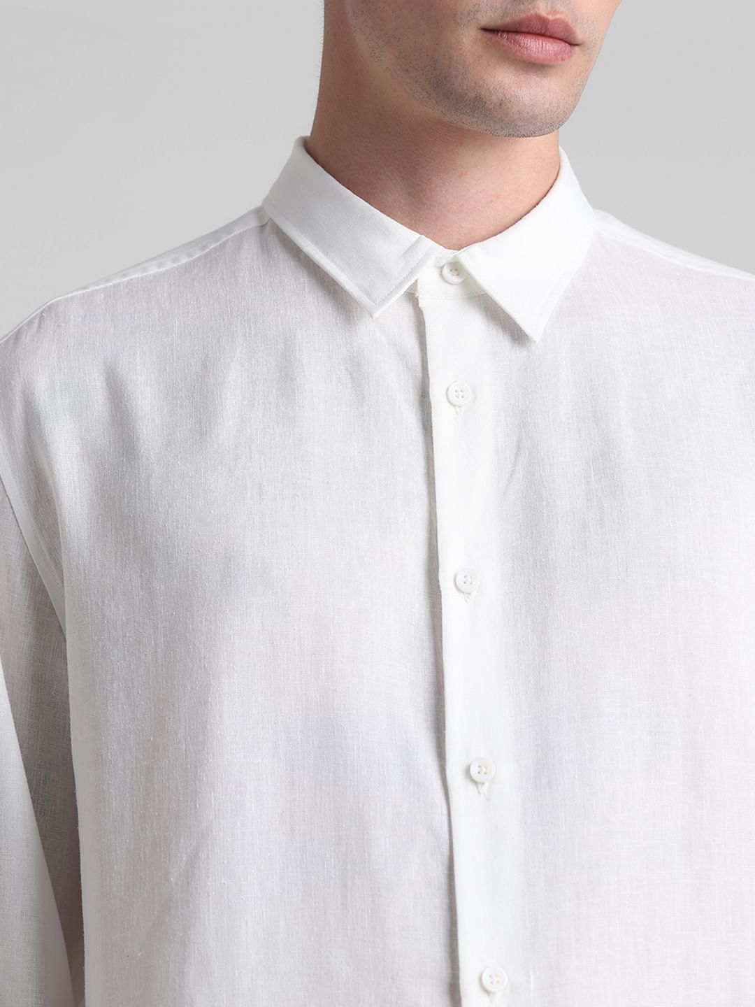 White Full Sleeves Shirt
