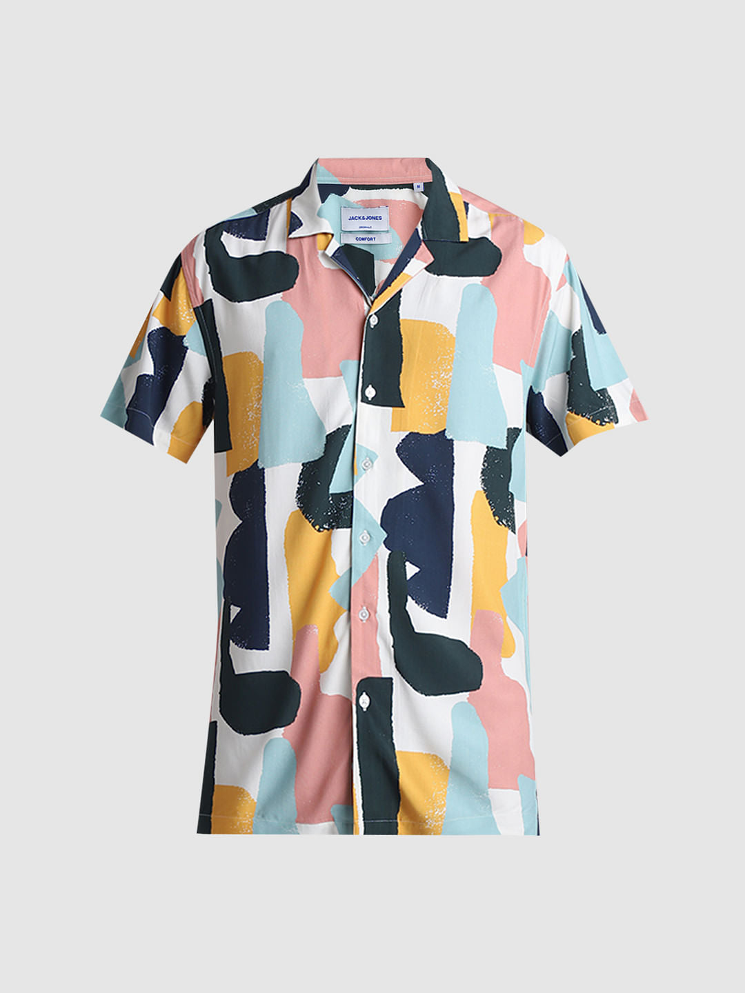 Pink Printed Short Sleeves Shirt