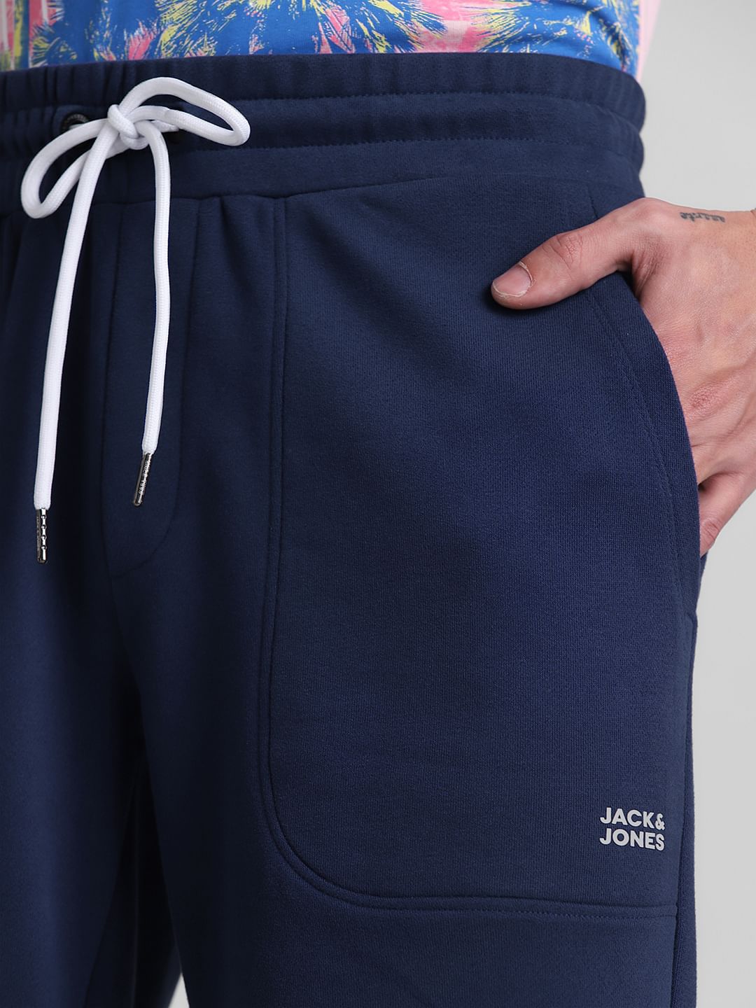 Dark Blue Low Rise Sweatshorts