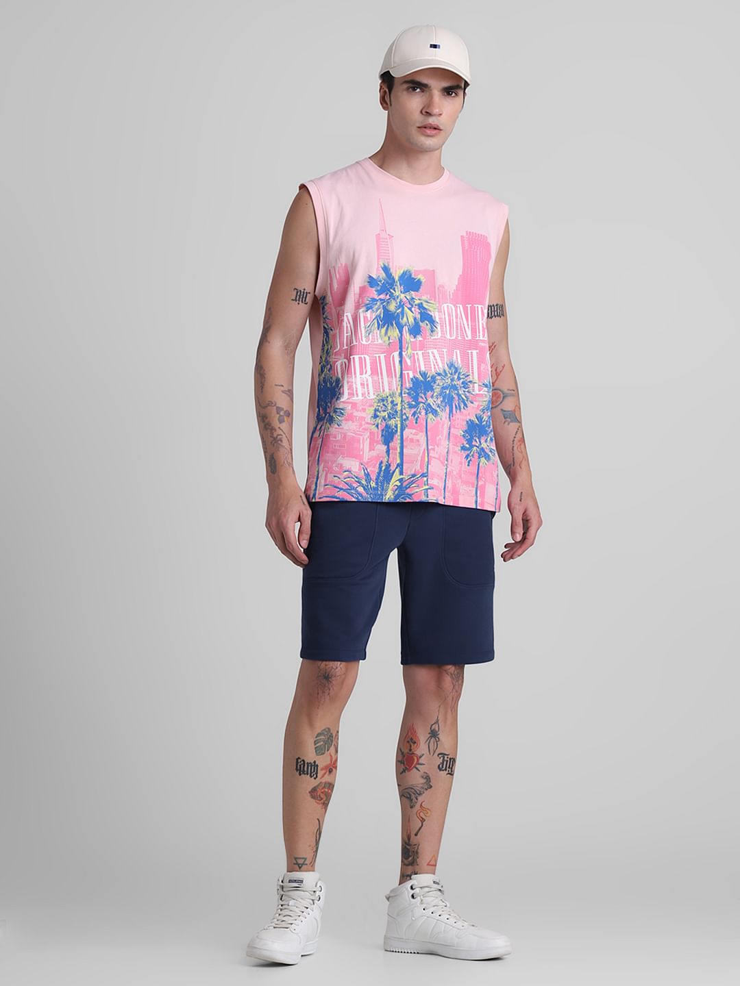 Dark Blue Low Rise Sweatshorts