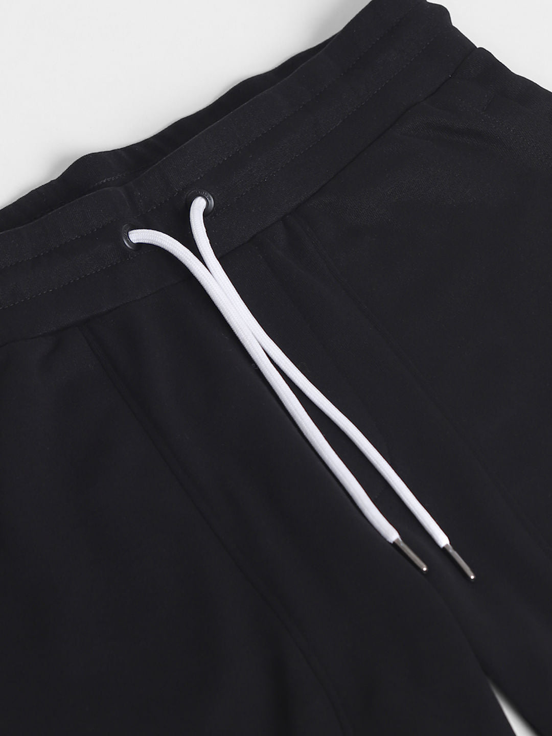 Black Mid Rise Shorts