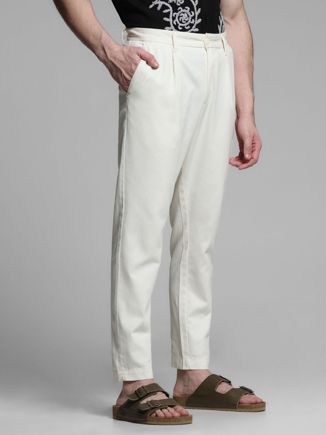 Off-White Mid Rise Regular Fit Pants