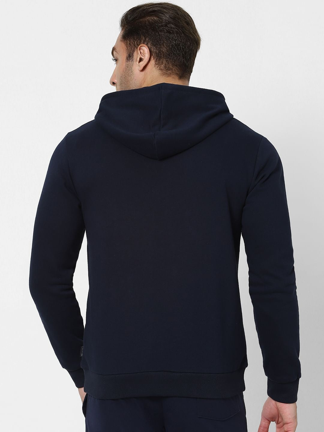 Blue Zip Up Hooded Sweatshirt