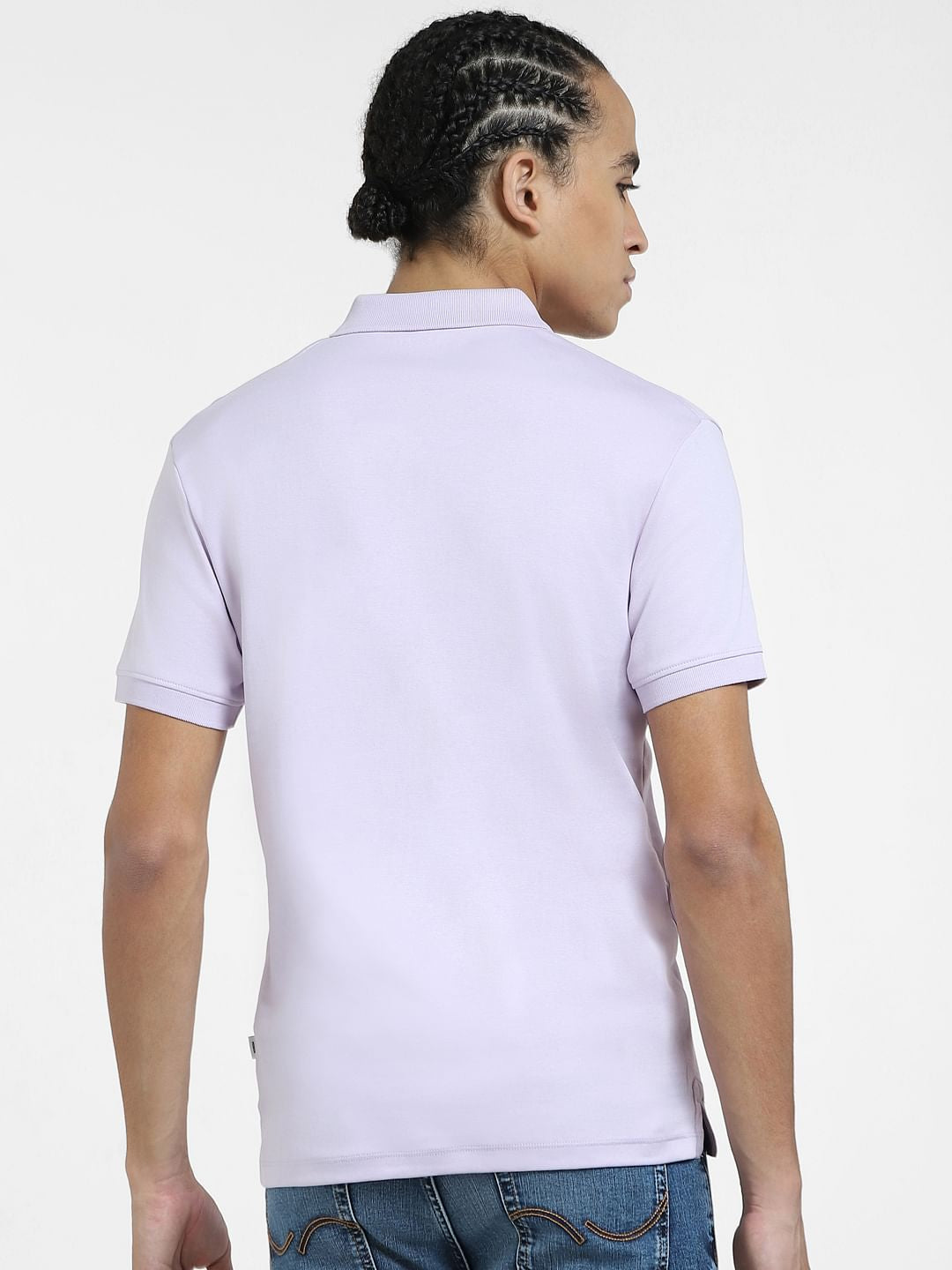 Purple Cotton Polo T-shirt