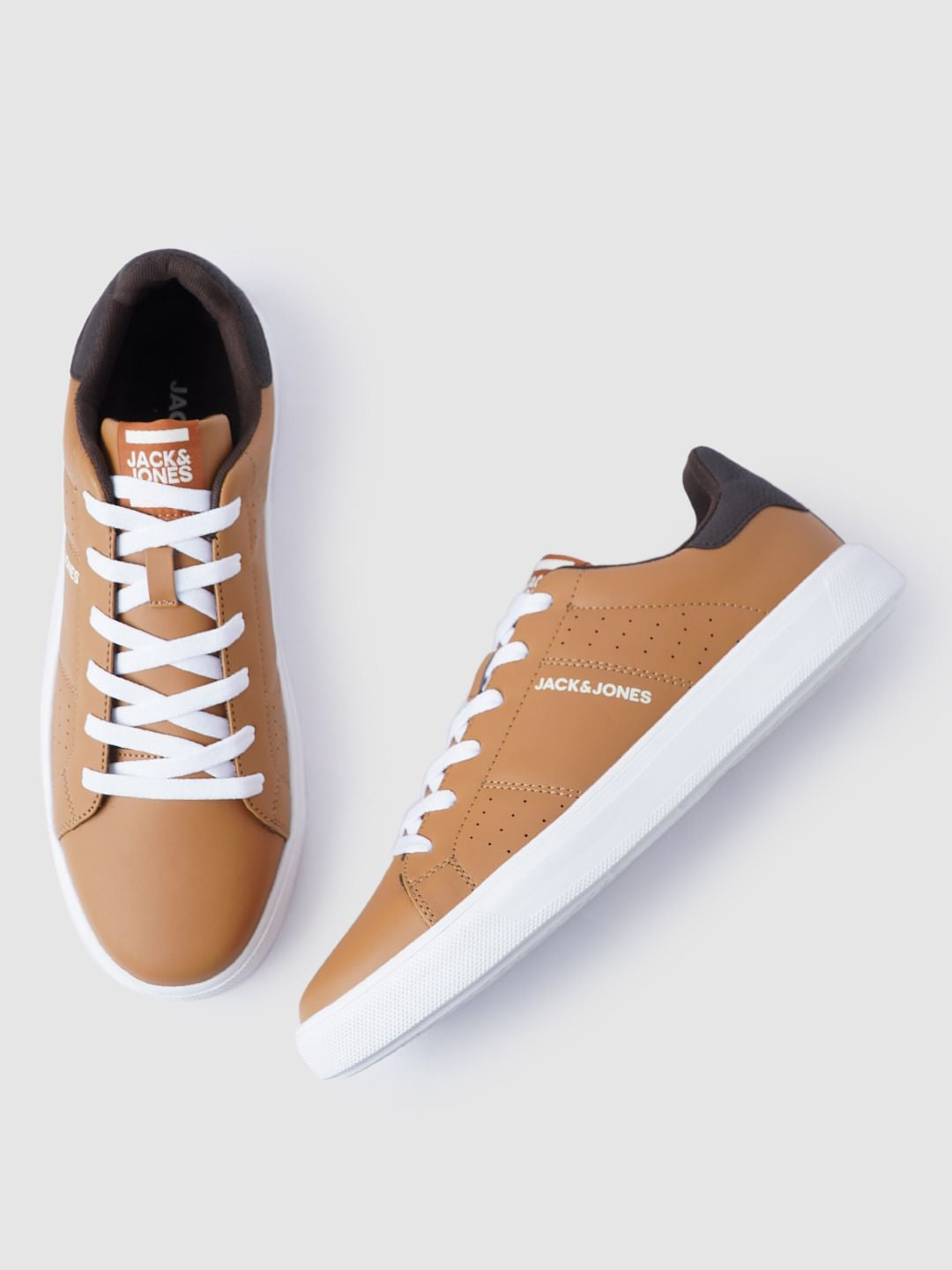 Tan PU Sneakers