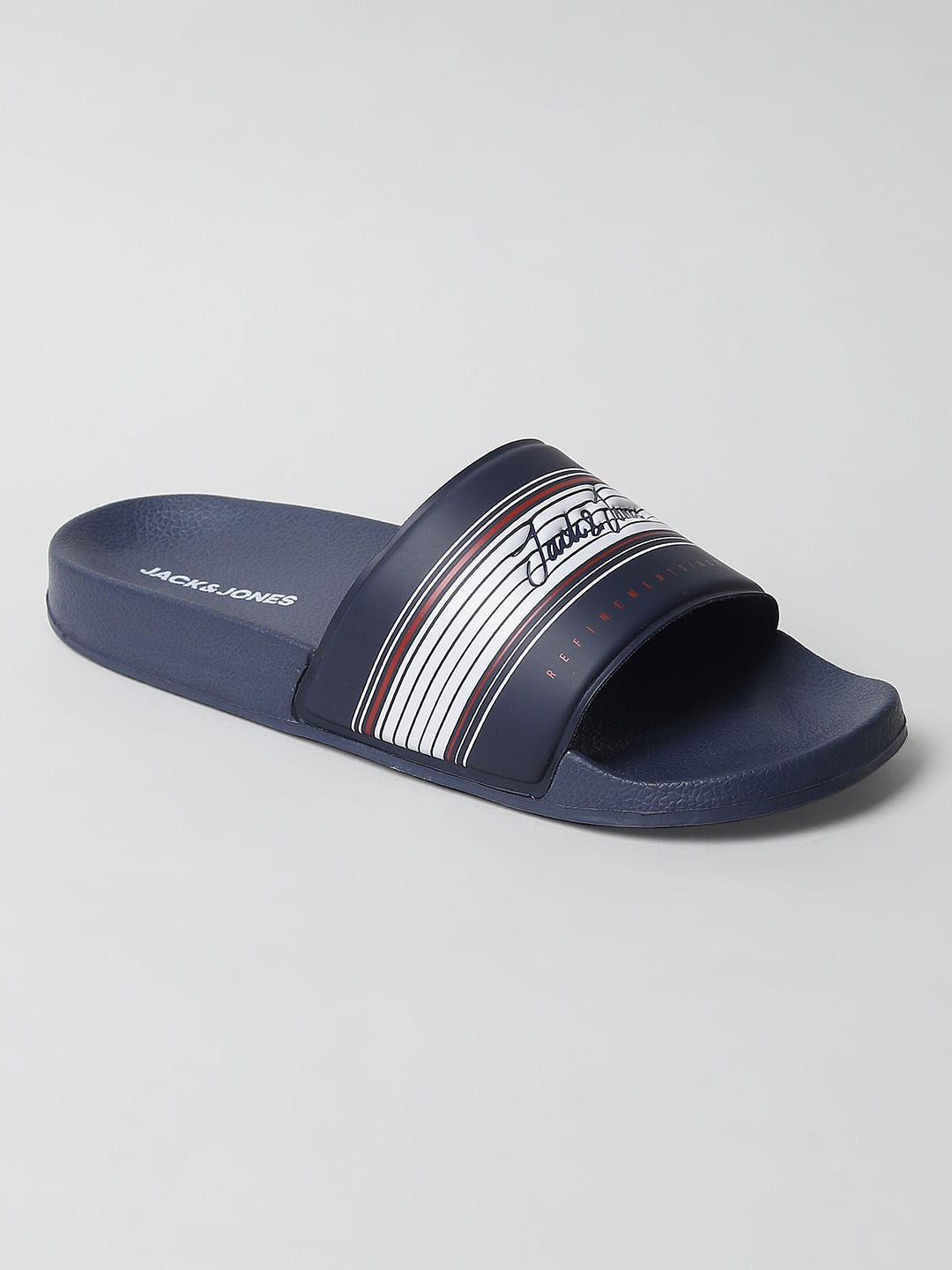 Blue Logo Print Sliders