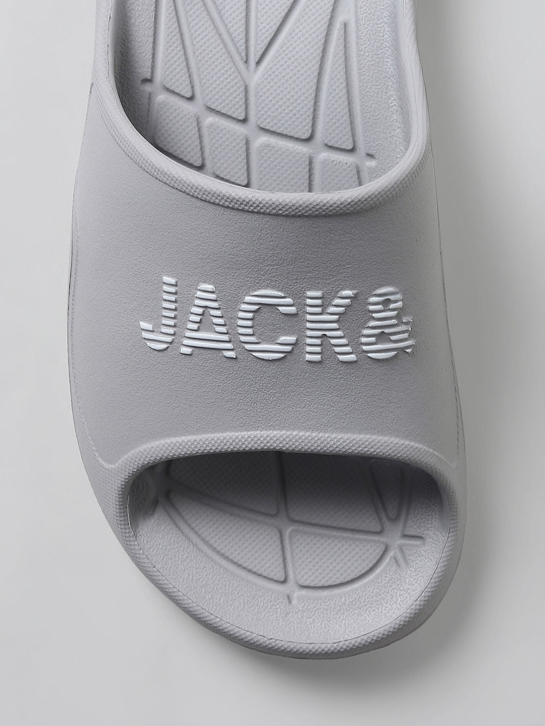 Grey Logo Print Sliders
