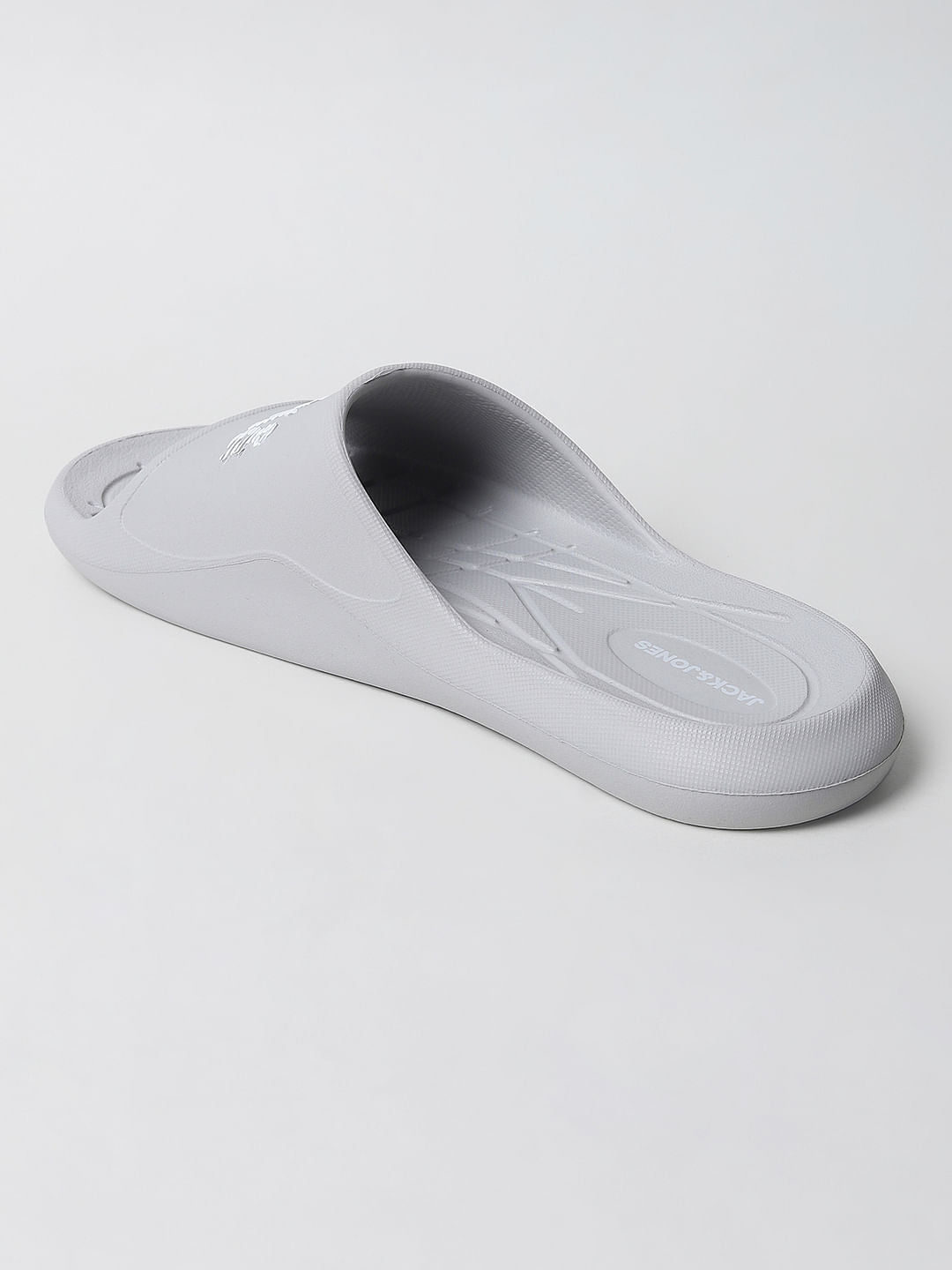 Grey Logo Print Sliders